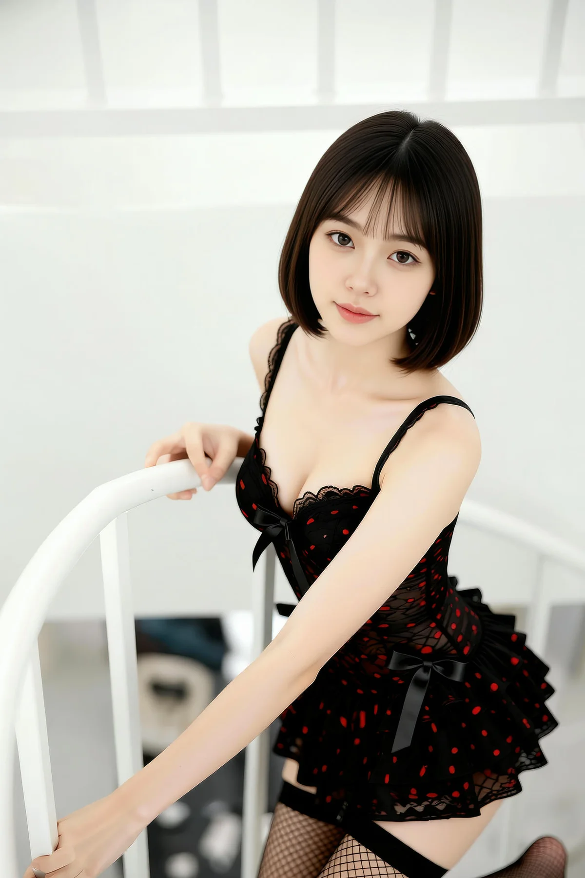 AIG  No.363  小乔黑丝蕾丝短裙 - 27
