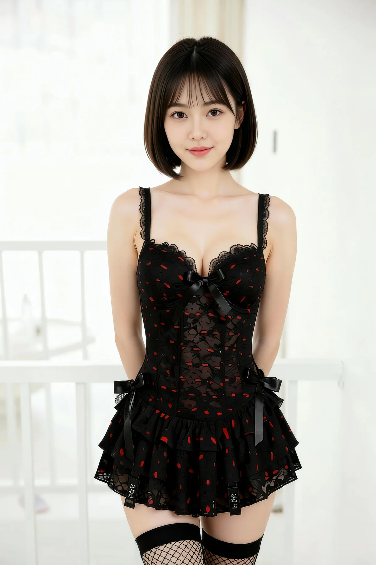 AIG  No.363  小乔黑丝蕾丝短裙 - 28