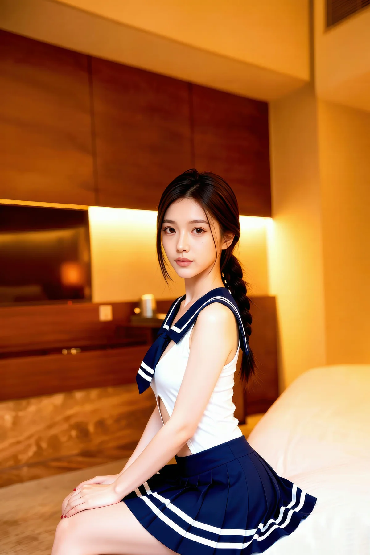 AIG  No.365  熙蕾学姐jk制服短裙 - 57