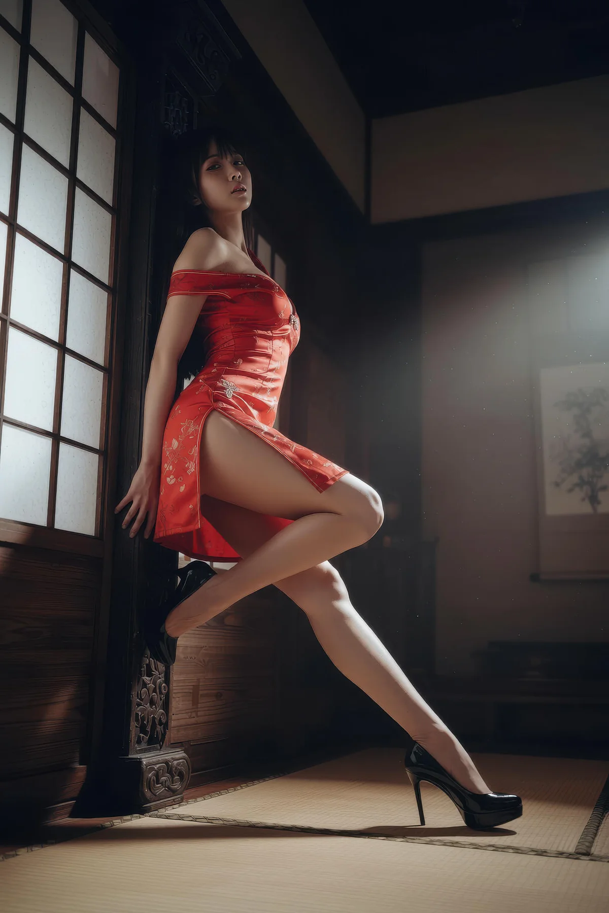 AIG  No.373 芭喜mila性感红裙制服 - 21