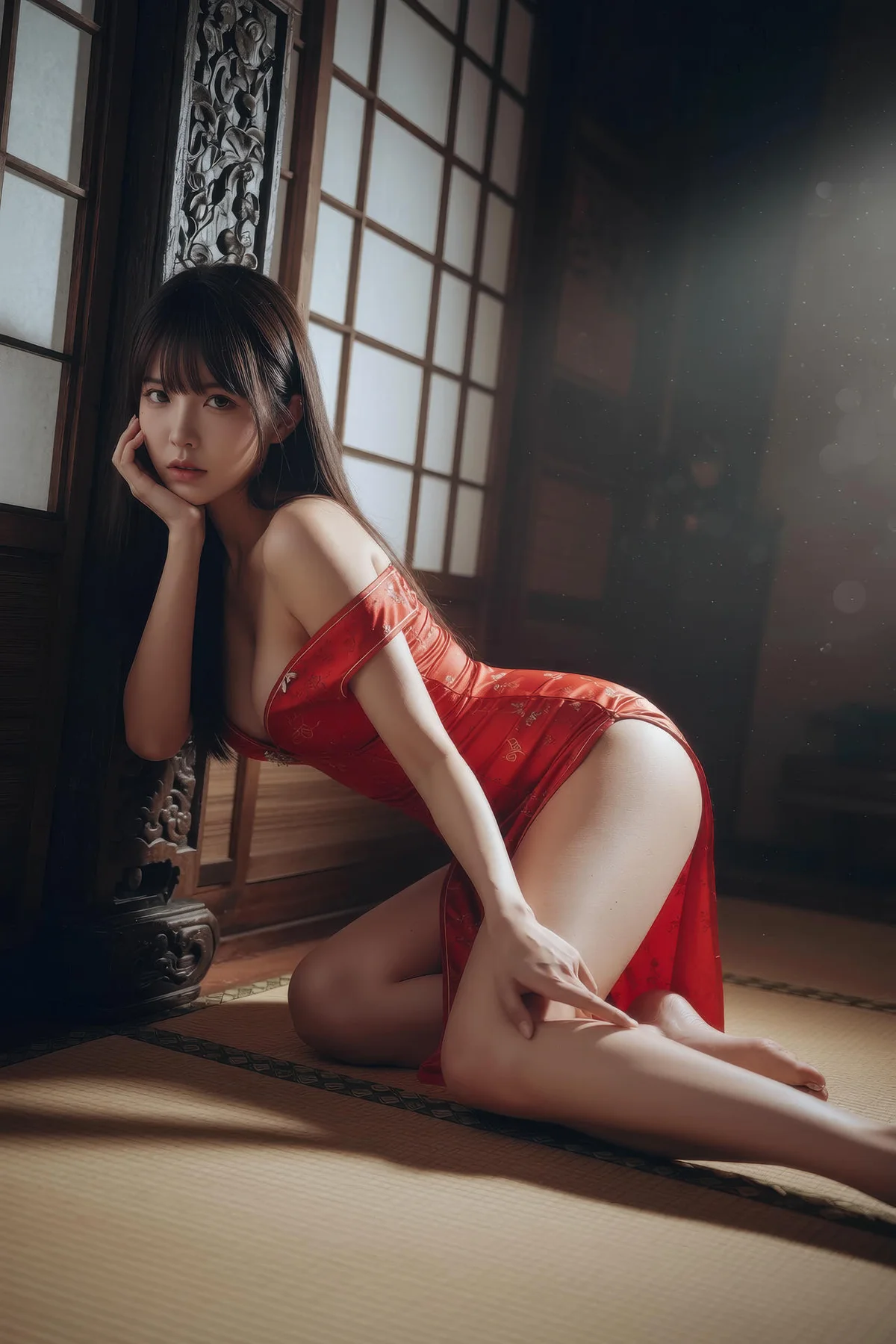 AIG  No.373 芭喜mila性感红裙制服 - 26