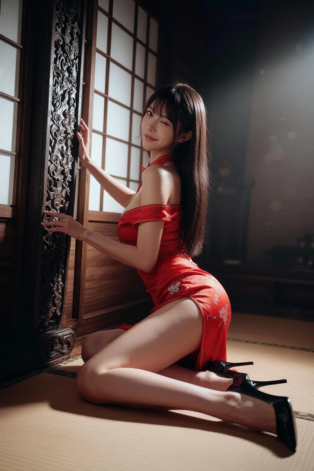 AIG  No.373 芭喜mila性感红裙制服 - 27