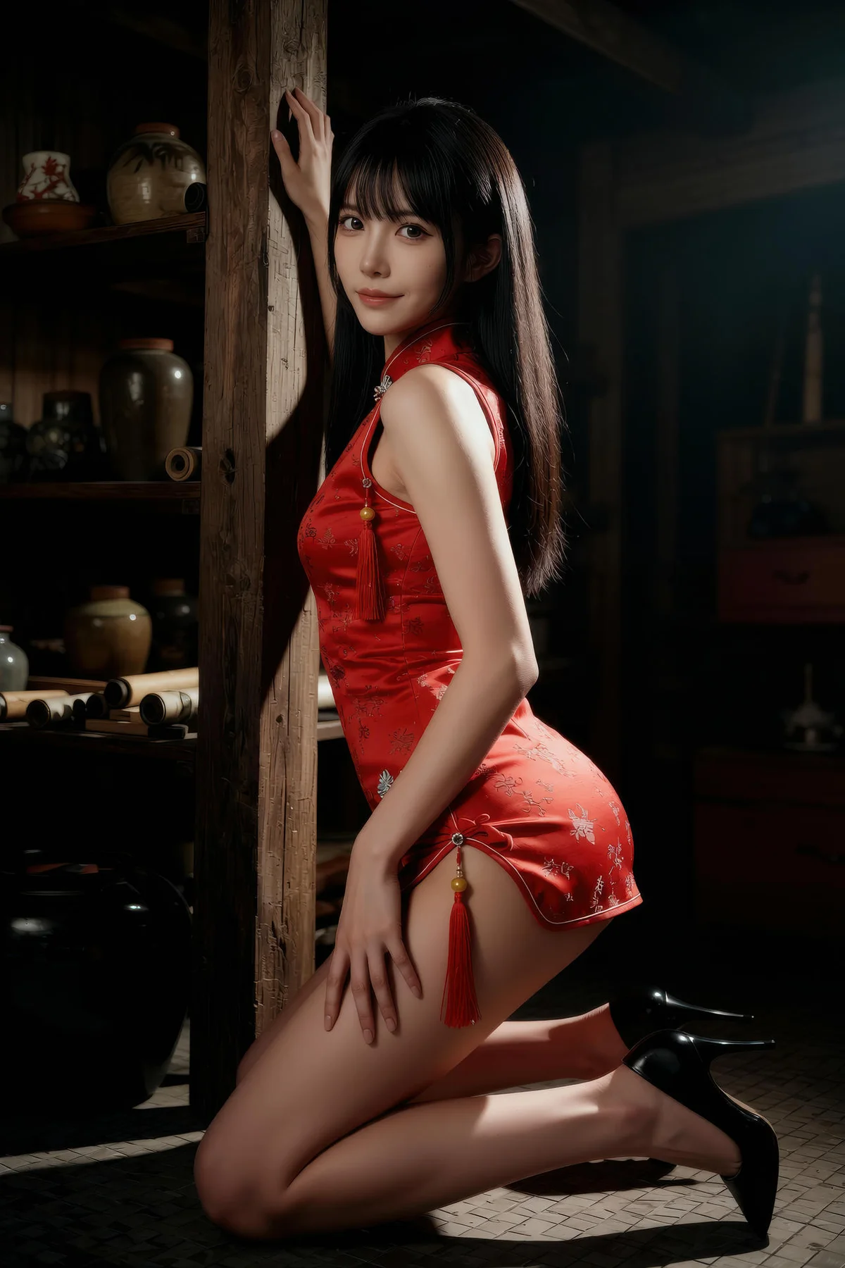AIG  No.373 芭喜mila性感红裙制服 - 82