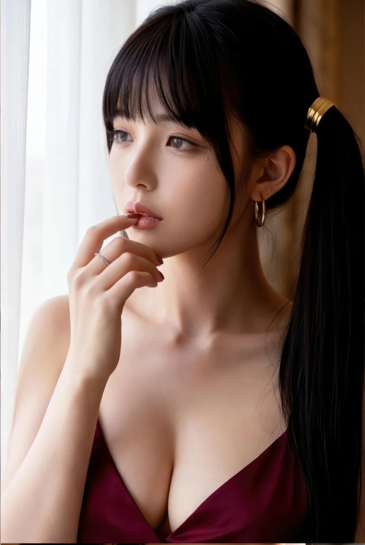 AIG  No.374 柚柚sasa丝绸美裙写真 - 45