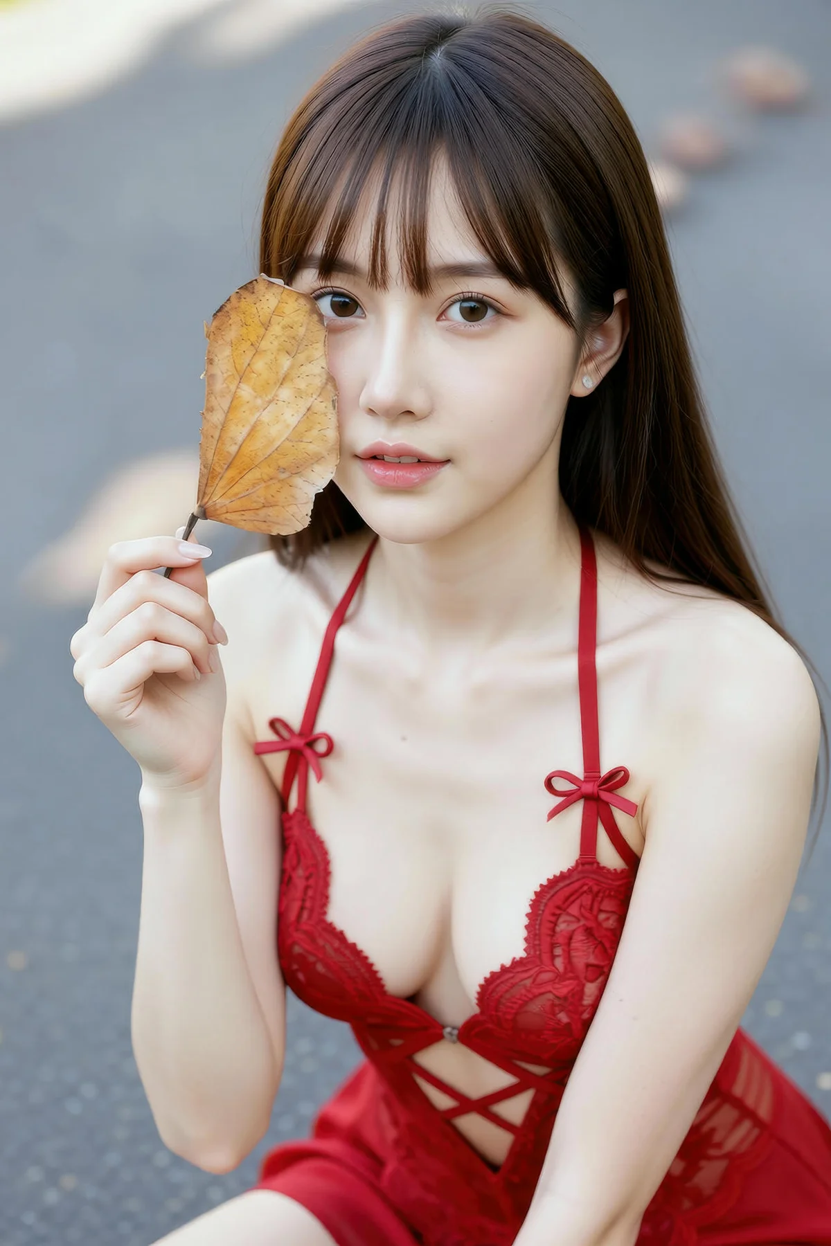 AIG  No.376 婉婉红蕾丝短裙爆乳 - 17