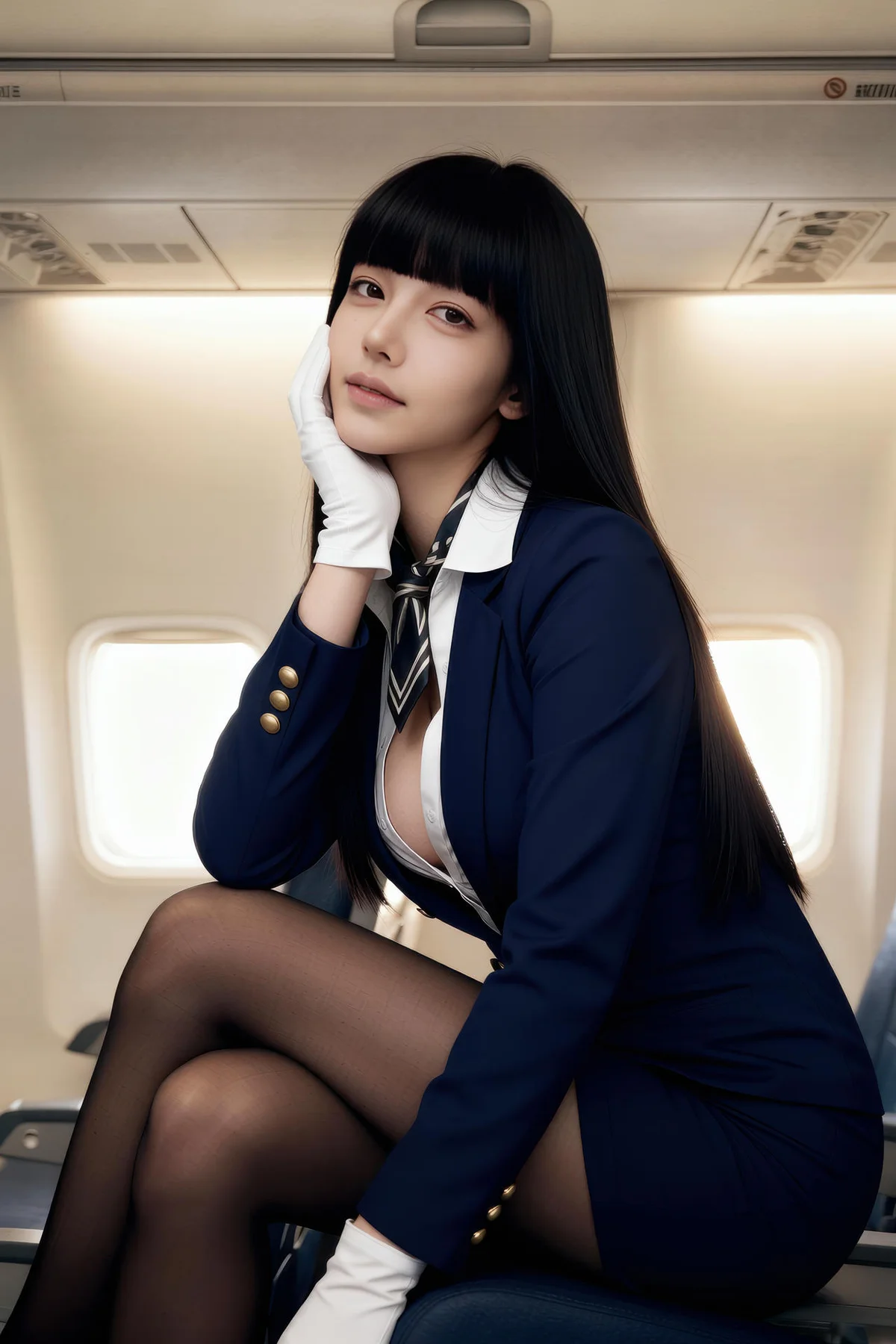 AIG  No.390 九歌lina黑丝高跟ol制服 - 32