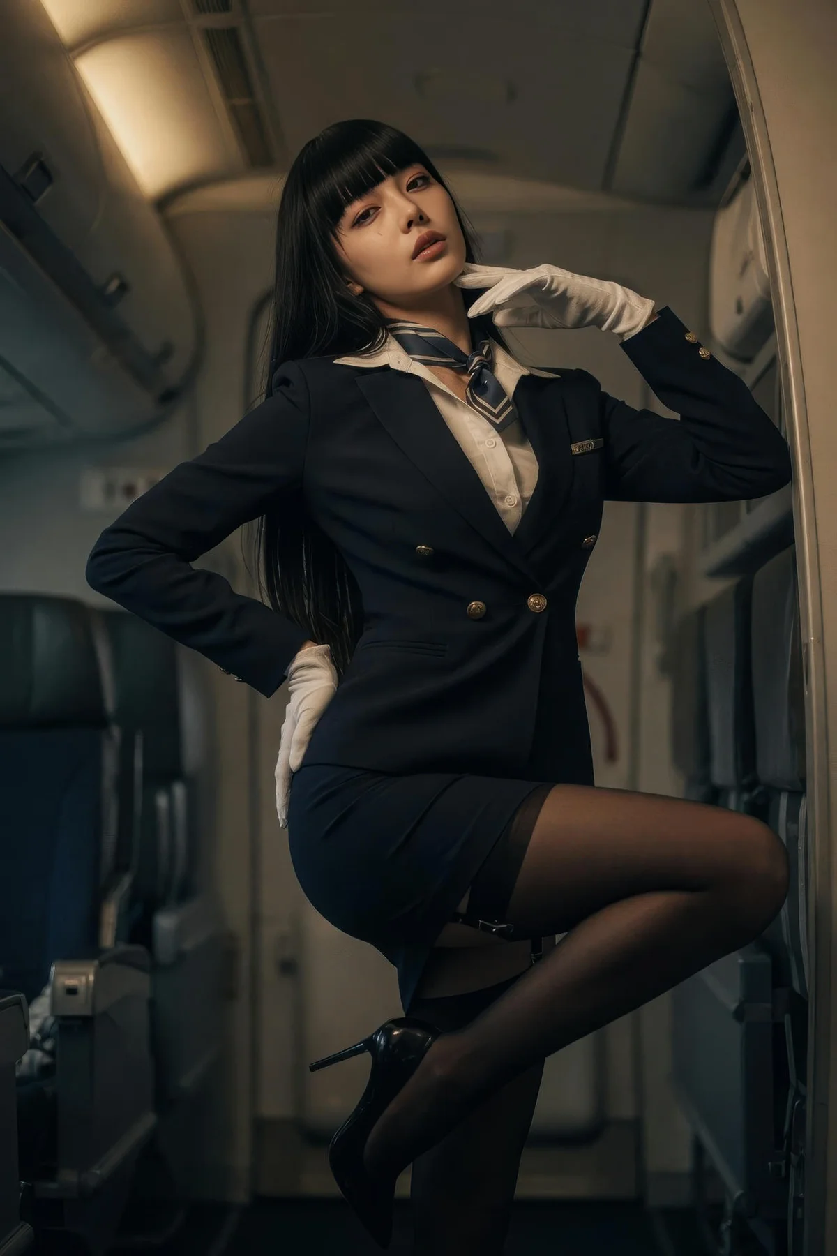 AIG  No.390 九歌lina黑丝高跟ol制服 - 47