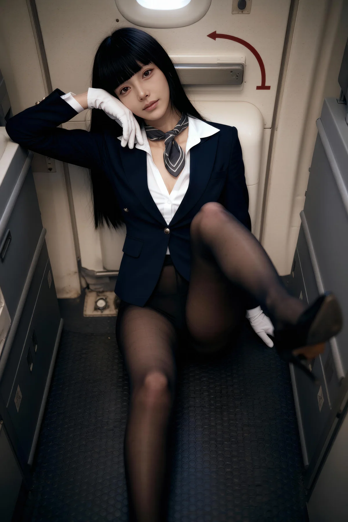 AIG  No.390 九歌lina黑丝高跟ol制服 - 51