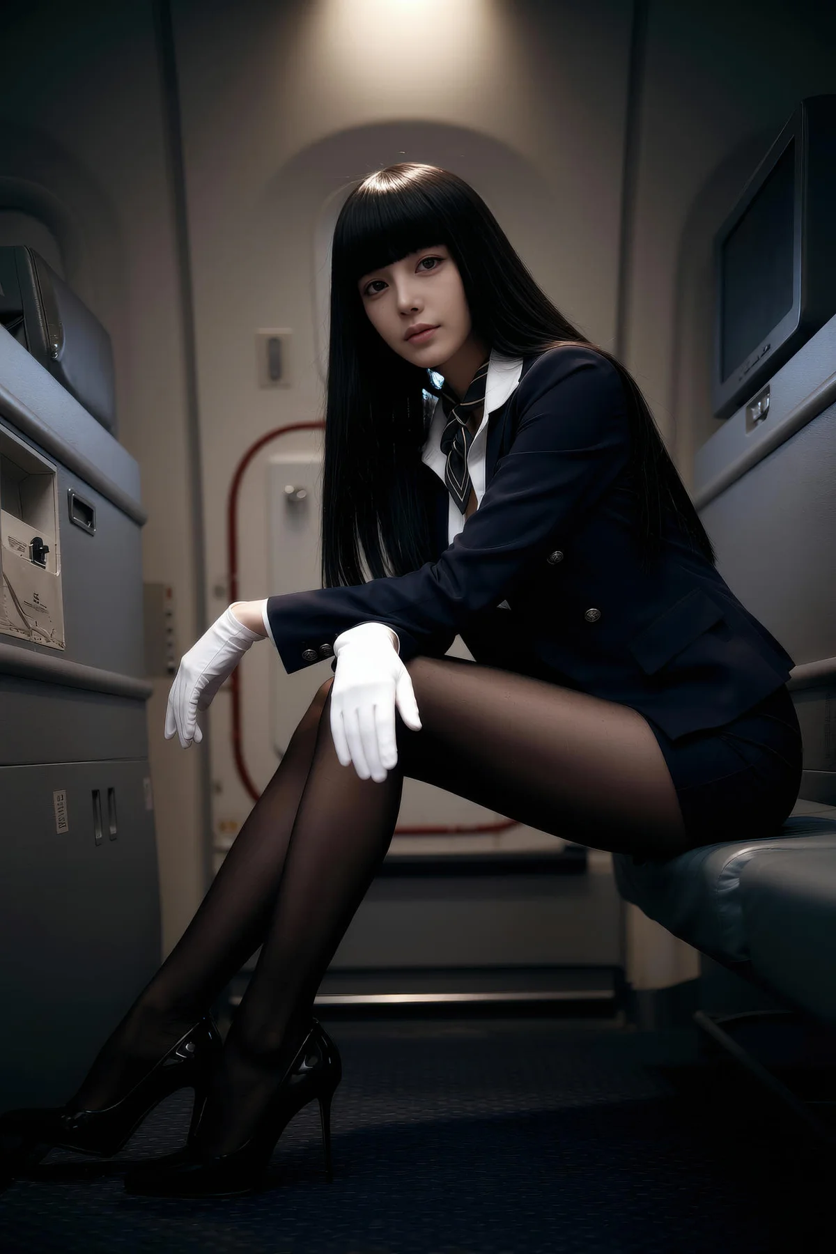 AIG  No.390 九歌lina黑丝高跟ol制服 - 78