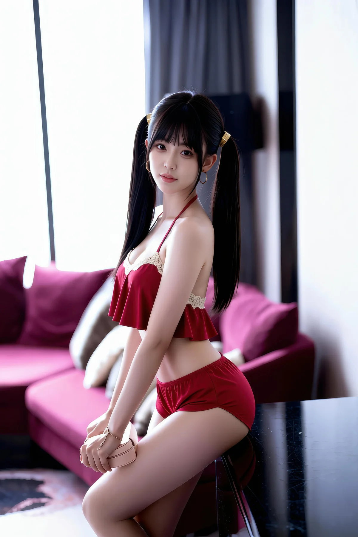 AIG  No.403 柚柚sasa性感香肩睡衣 - 30