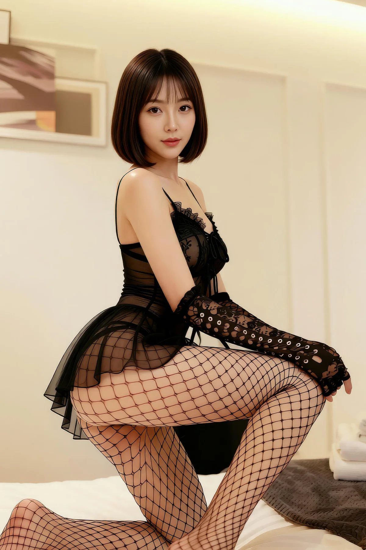 AIG  No.406 小乔蕾丝内衣网袜 - 26