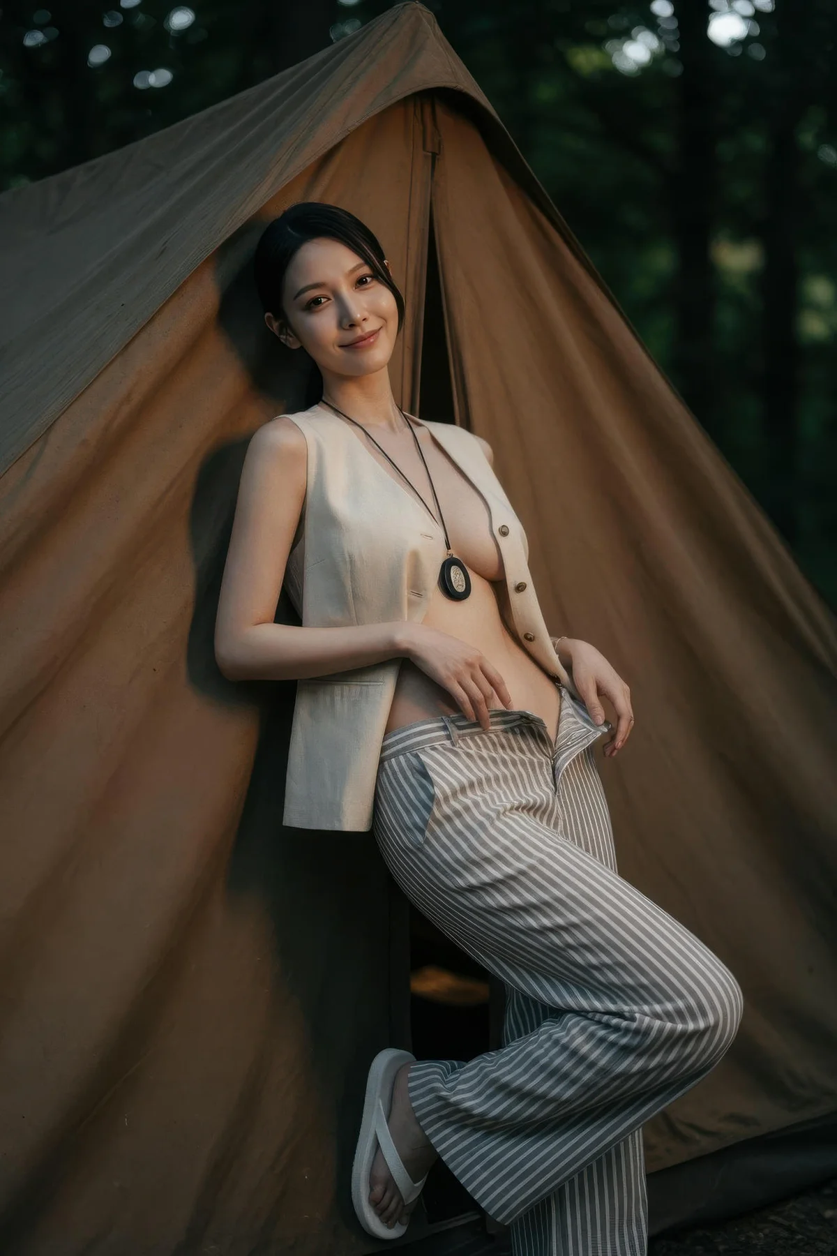 AIG  No.420 柒琪喵爆乳森林写真 - 15