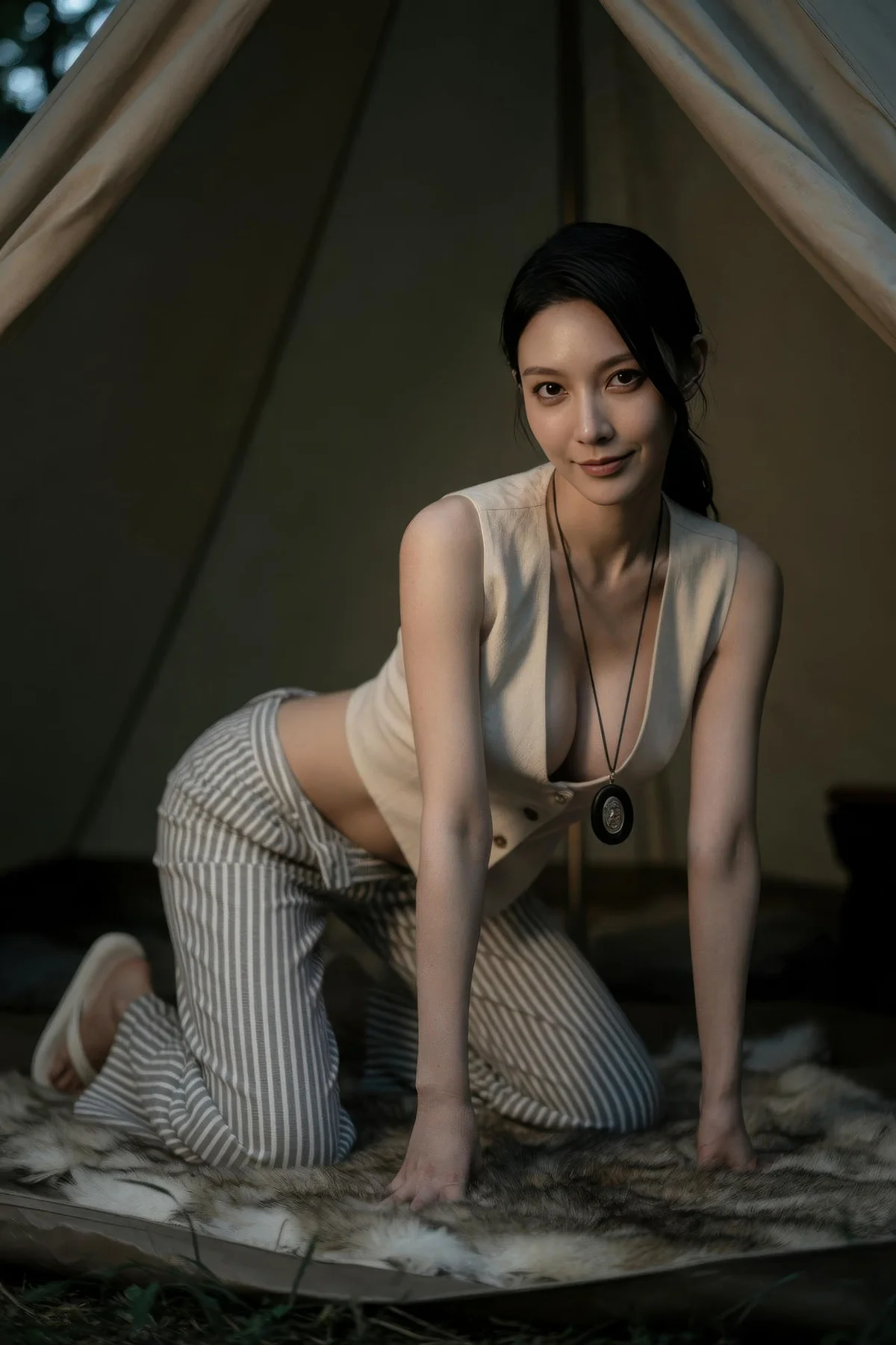 AIG  No.420 柒琪喵爆乳森林写真 - 16