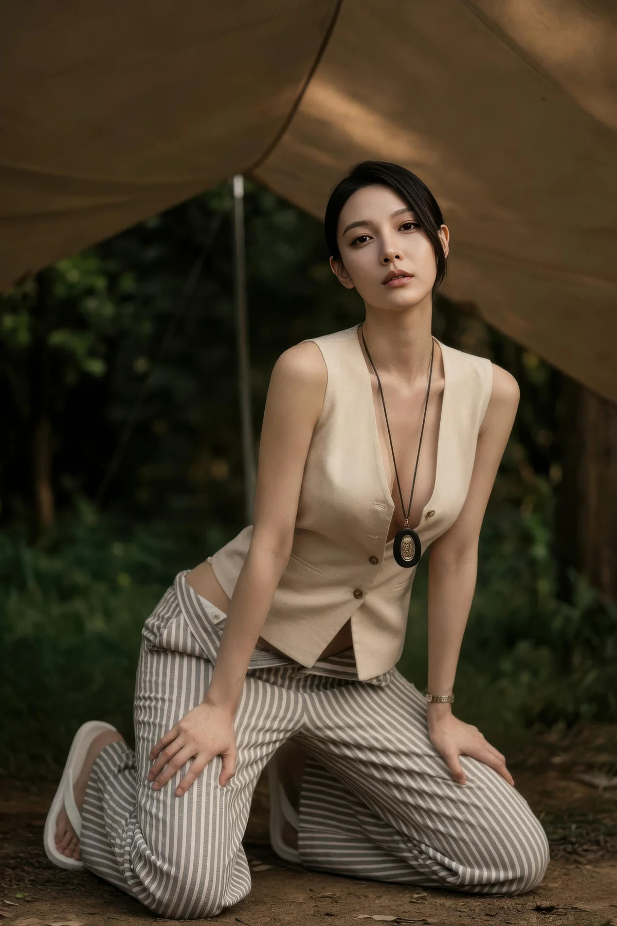 AIG  No.420 柒琪喵爆乳森林写真 - 17