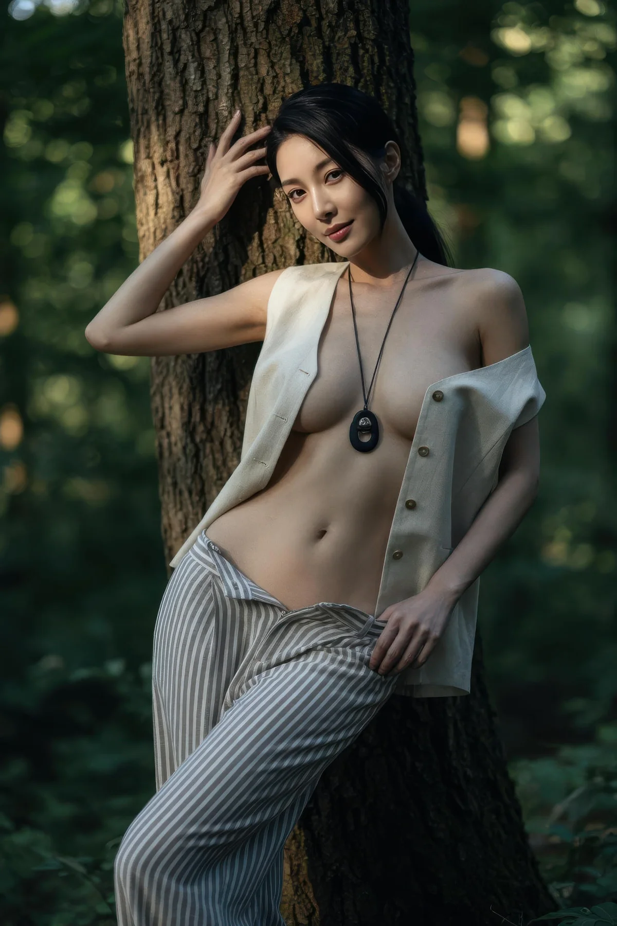 AIG  No.420 柒琪喵爆乳森林写真 - 43