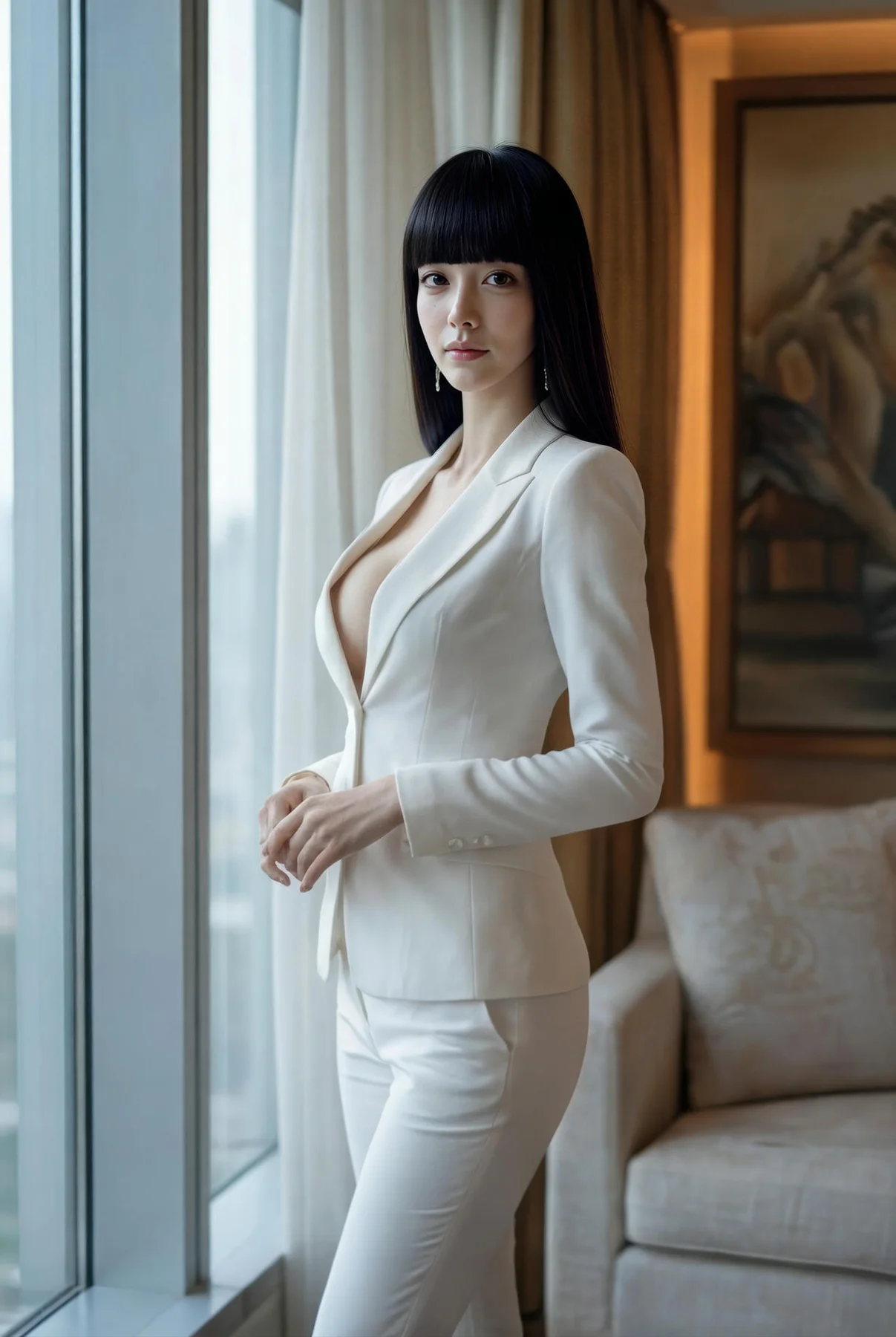 AIG  No.433 九歌lina白色ol制服爆乳 - 38