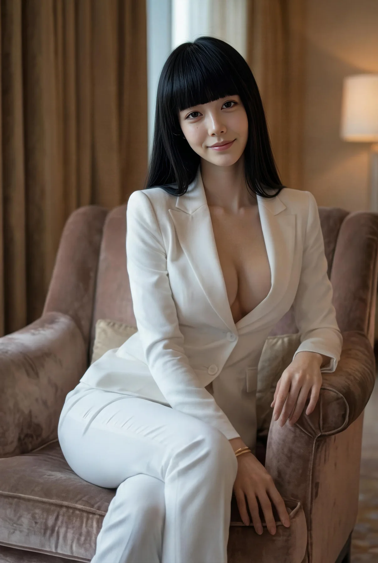AIG  No.433 九歌lina白色ol制服爆乳 - 39