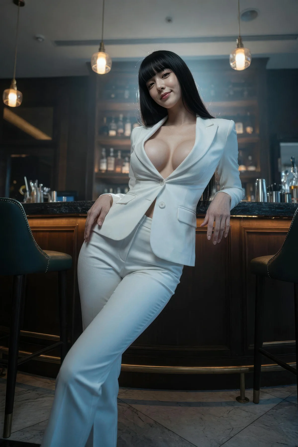 AIG  No.433 九歌lina白色ol制服爆乳 - 51