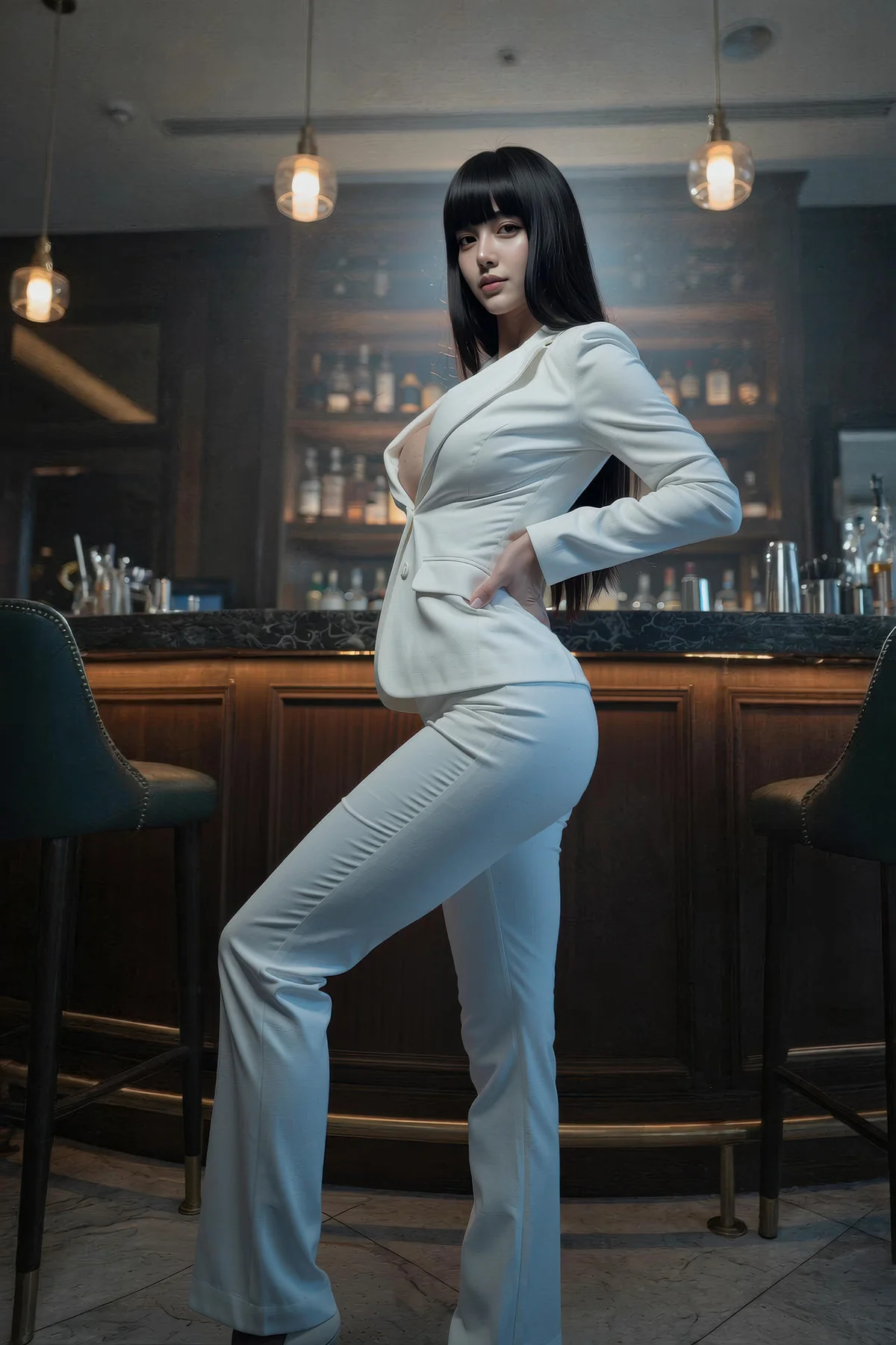 AIG  No.433 九歌lina白色ol制服爆乳 - 57