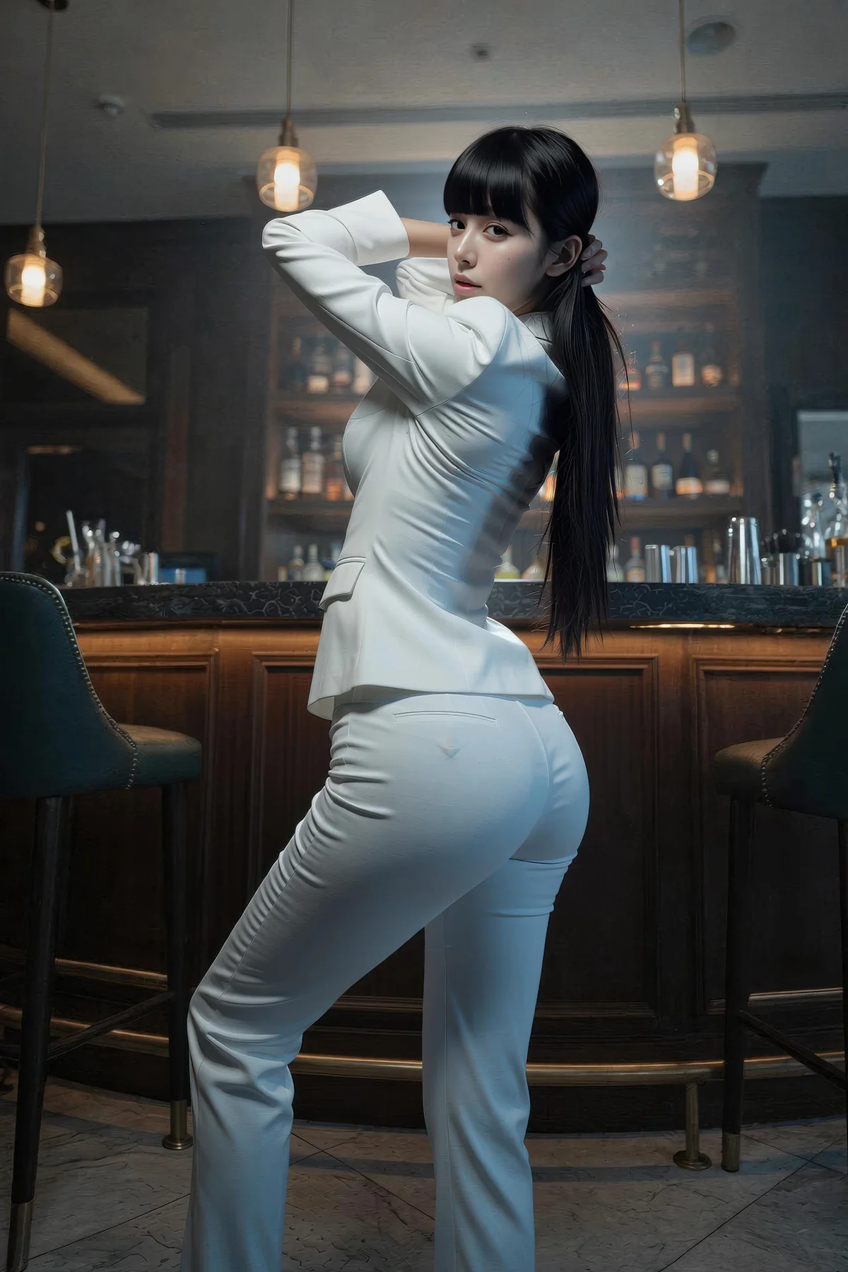 AIG  No.433 九歌lina白色ol制服爆乳 - 61