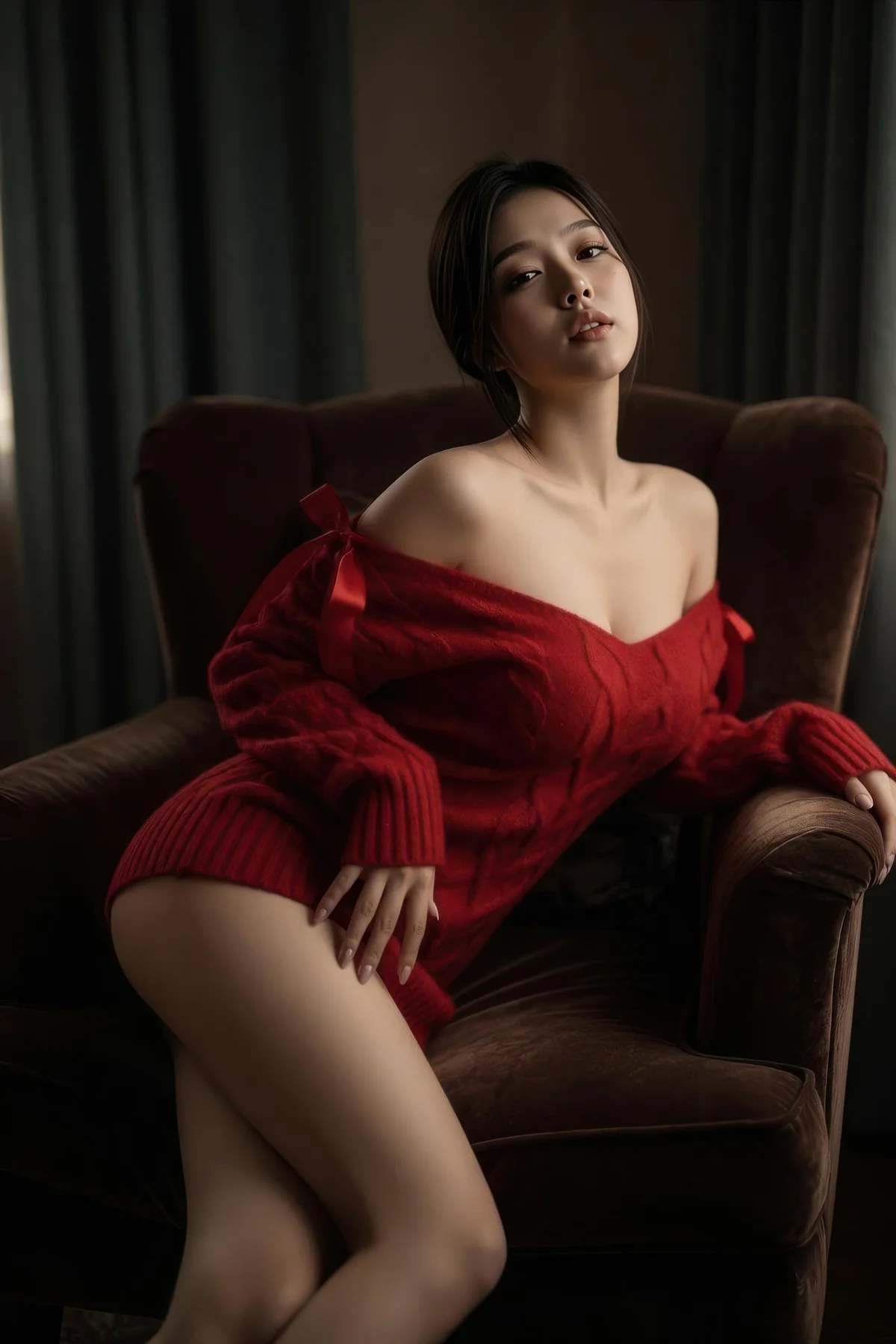 AIG  No.435 熙蕾学姐红色紧身爆乳 - 34