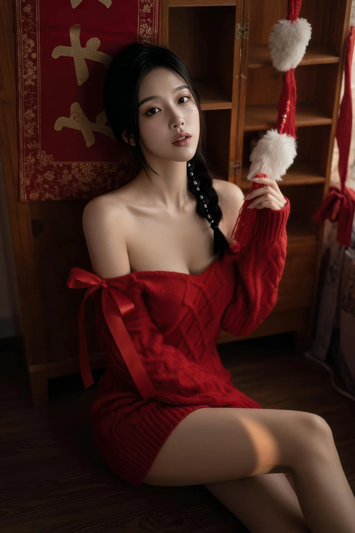 AIG  No.435 熙蕾学姐红色紧身爆乳 - 52