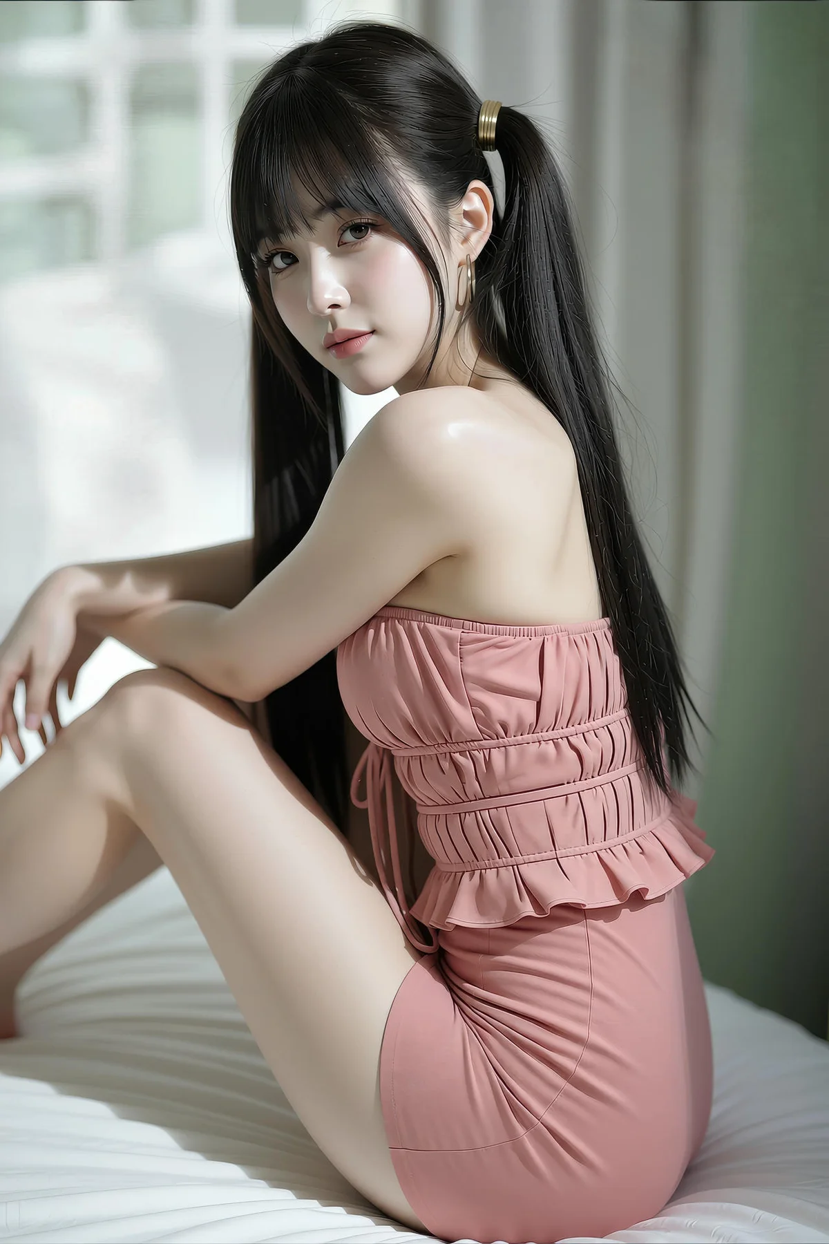 AIG  No.441 柚柚sasa粉色爆乳紧身裙 - 15