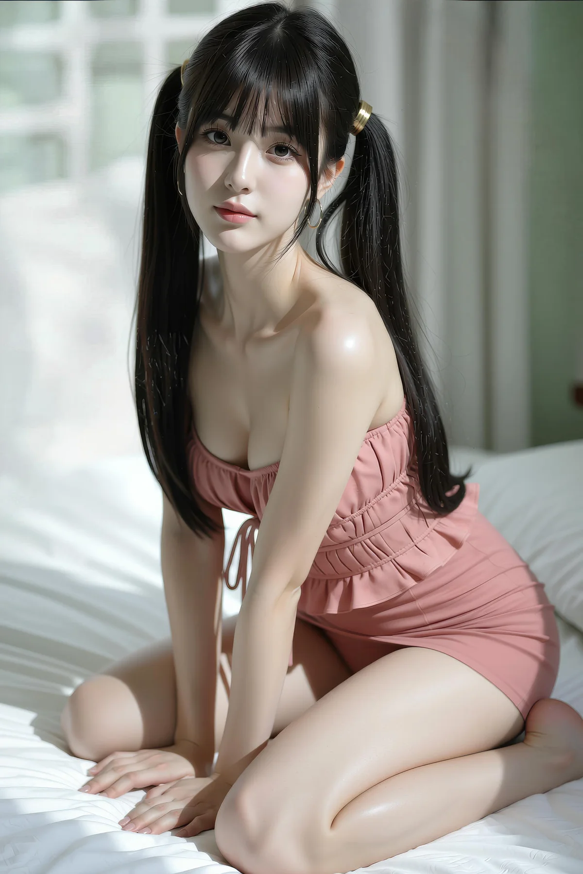 AIG  No.441 柚柚sasa粉色爆乳紧身裙 - 17