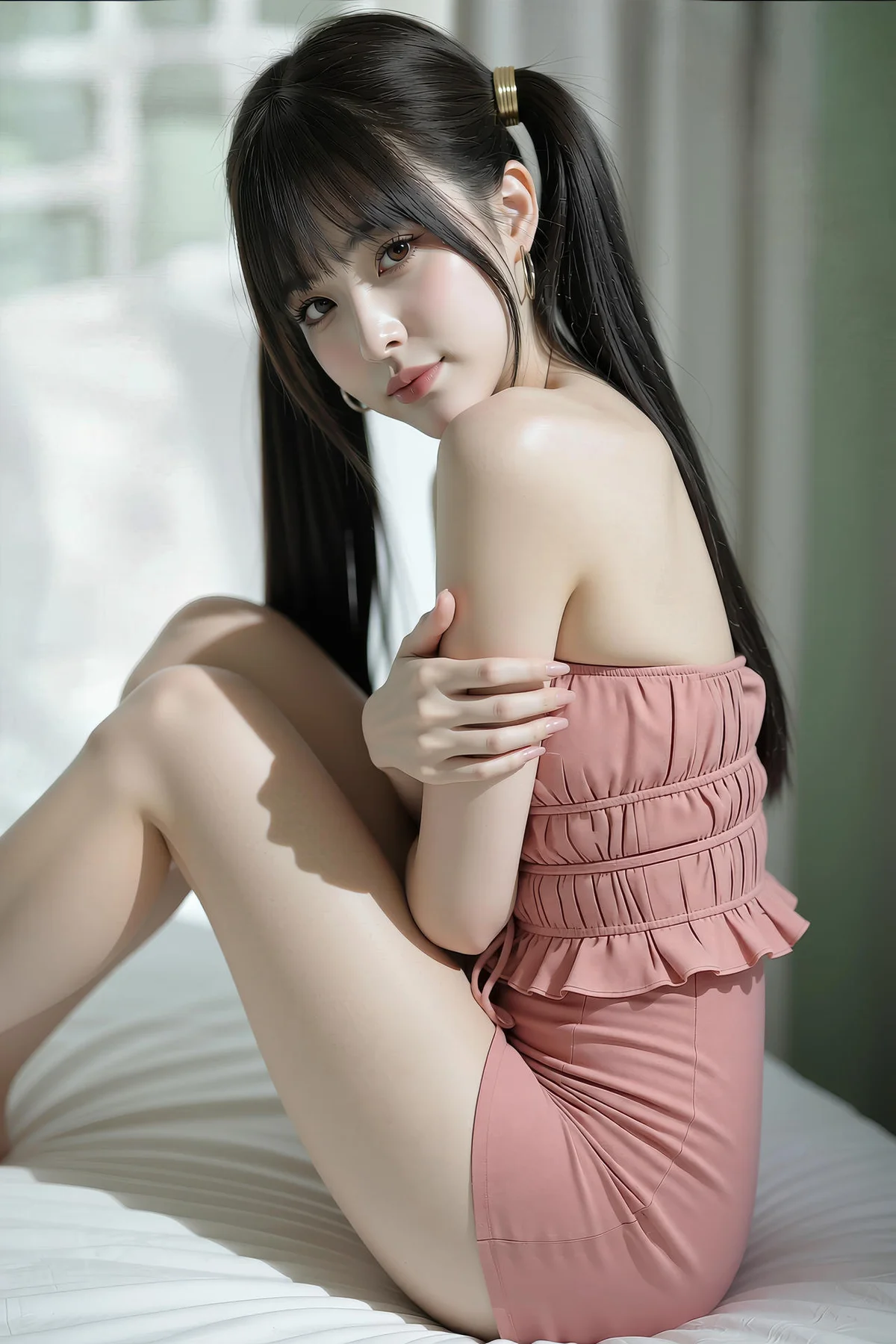 AIG  No.441 柚柚sasa粉色爆乳紧身裙 - 26