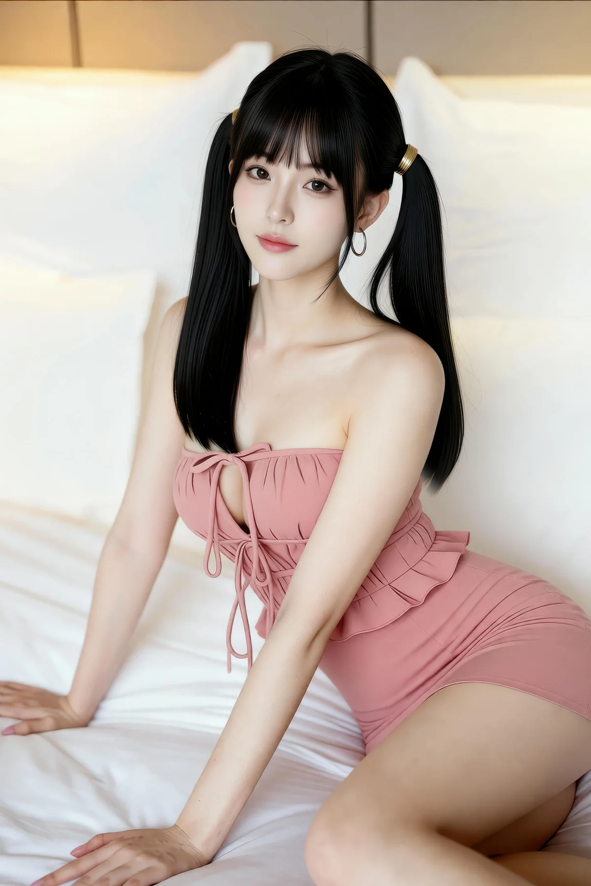 AIG  No.441 柚柚sasa粉色爆乳紧身裙 - 42