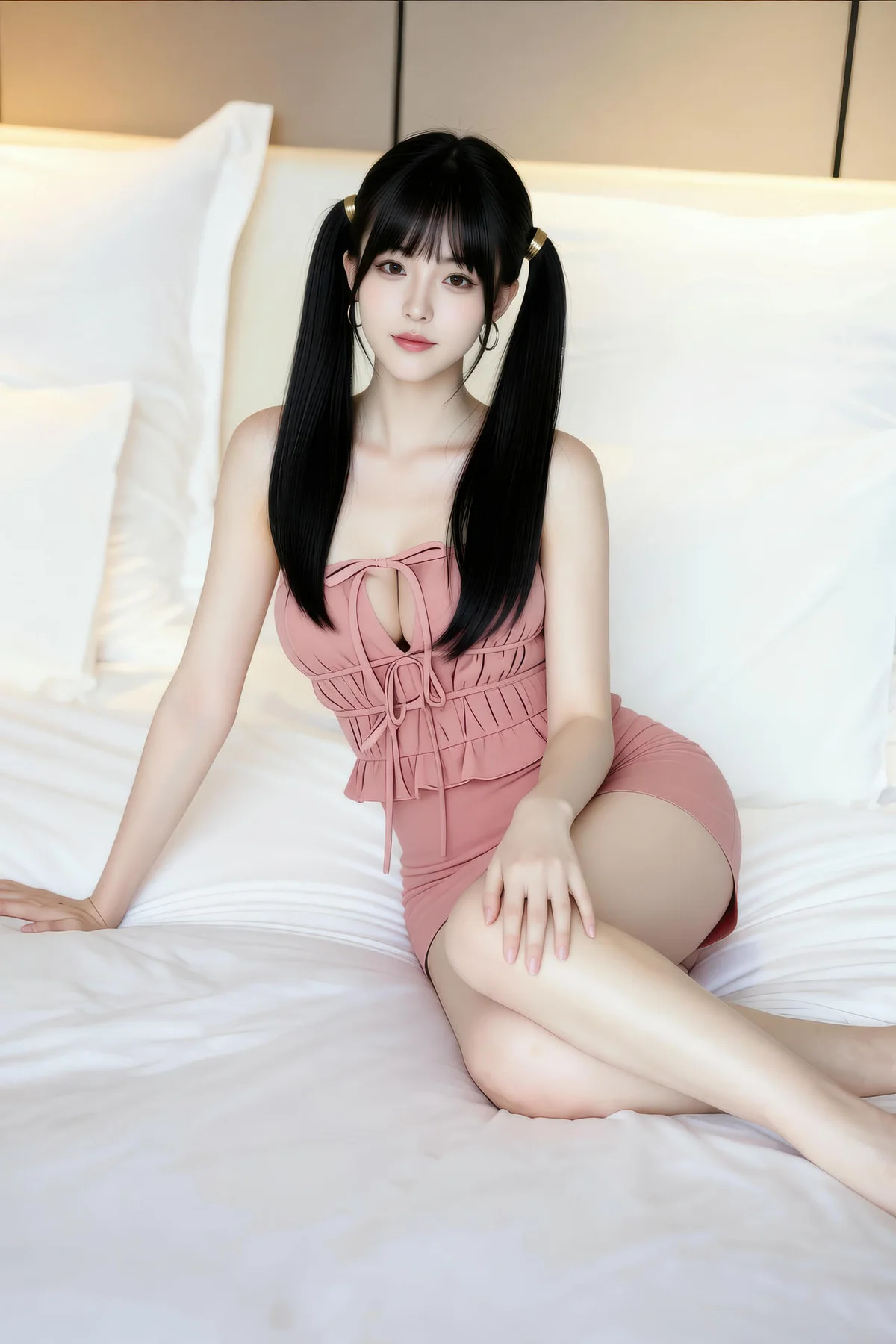 AIG  No.441 柚柚sasa粉色爆乳紧身裙 - 43