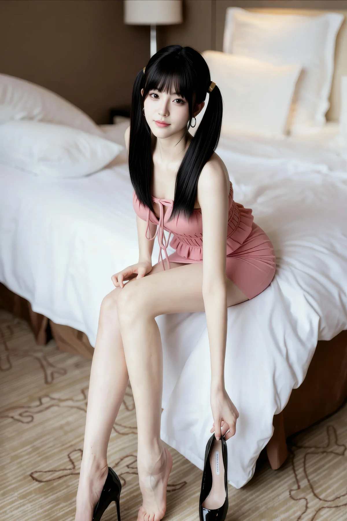 AIG  No.441 柚柚sasa粉色爆乳紧身裙 - 49