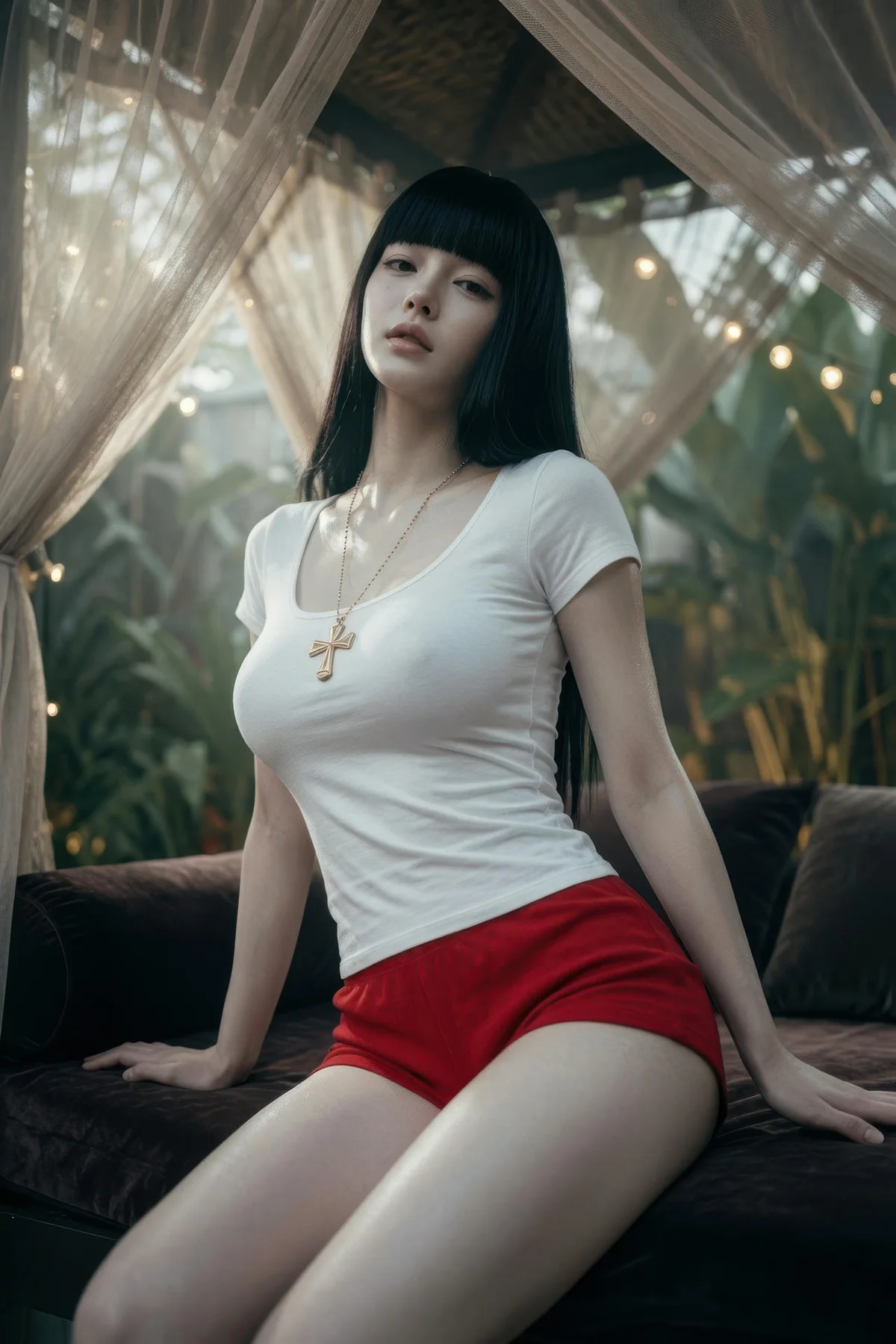 AIG  No.454 九歌lina红色短裤个性美女 - 16