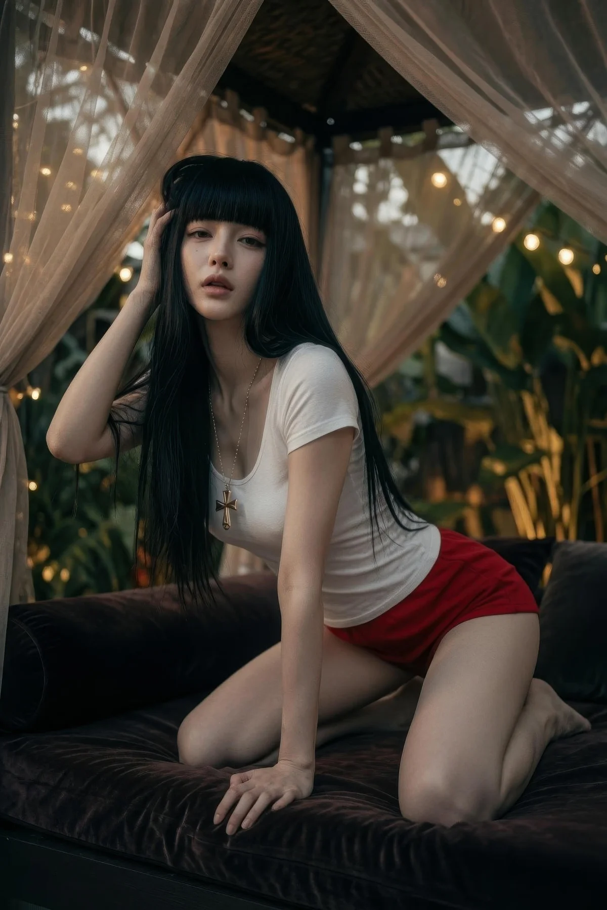 AIG  No.454 九歌lina红色短裤个性美女 - 19