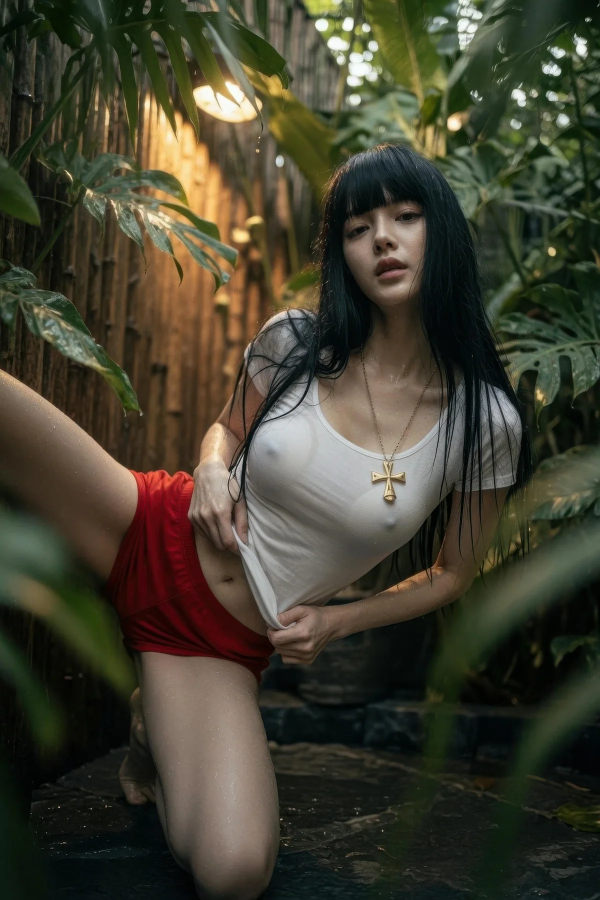AIG  No.454 九歌lina红色短裤个性美女 - 24
