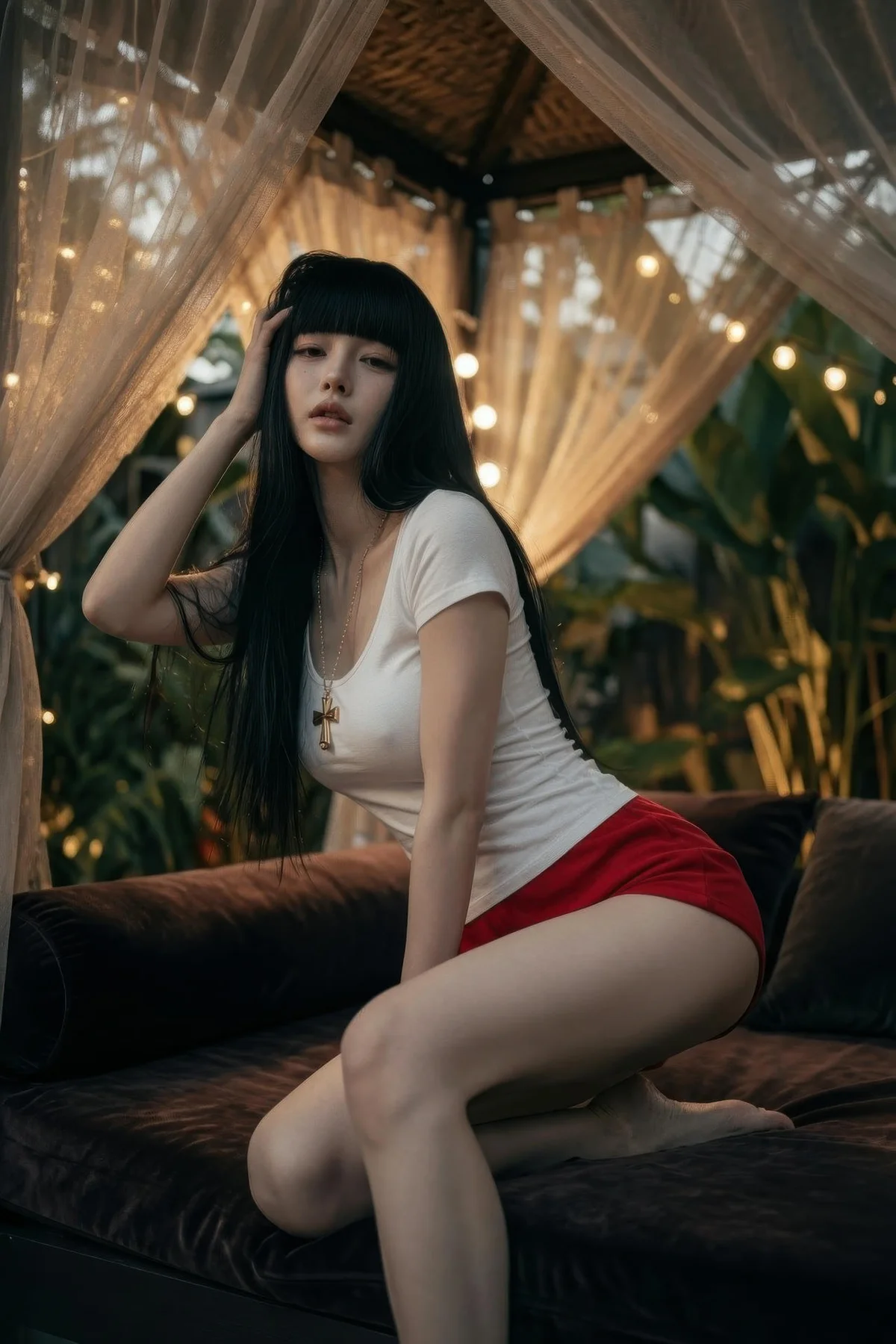 AIG  No.454 九歌lina红色短裤个性美女 - 26