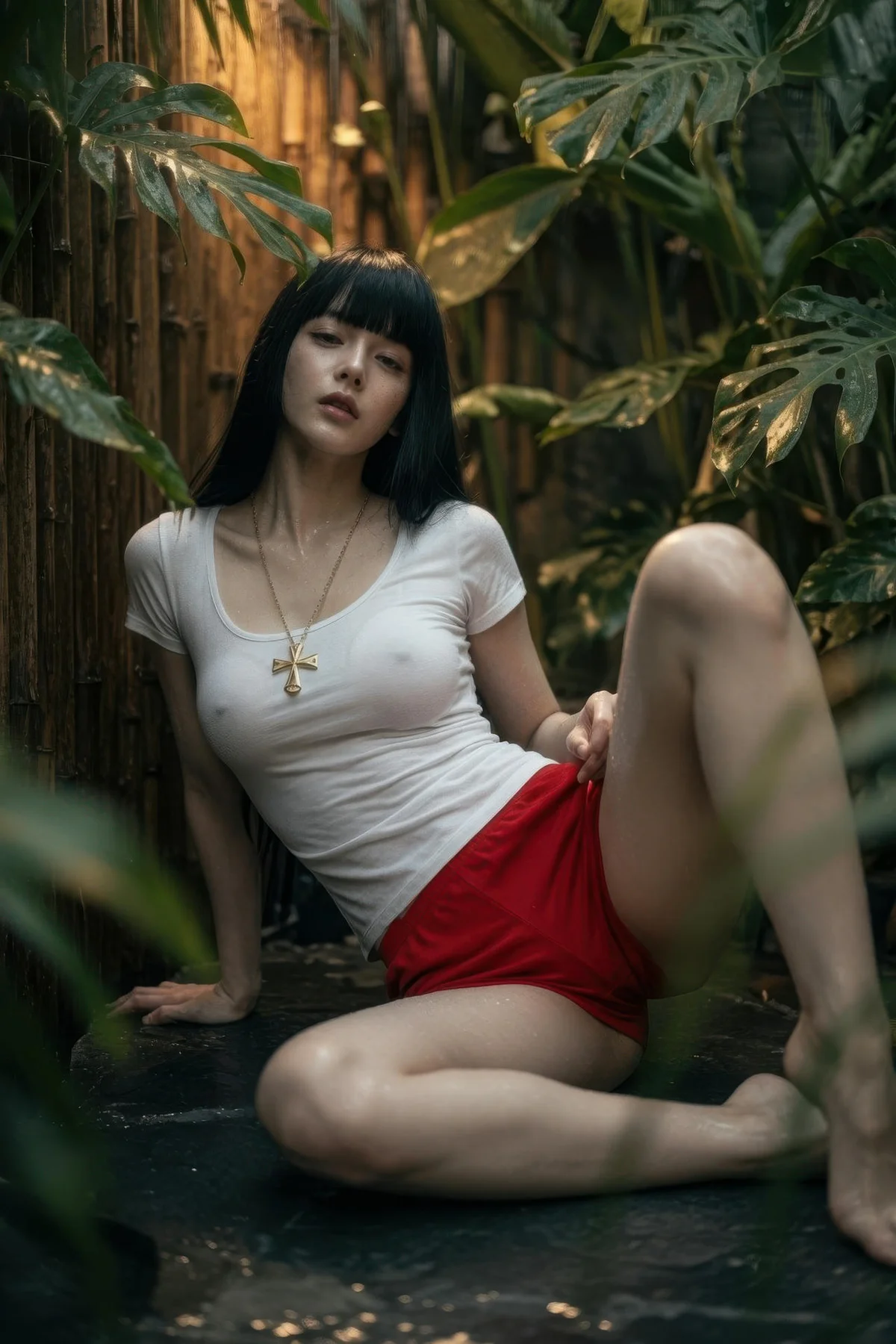 AIG  No.454 九歌lina红色短裤个性美女 - 27