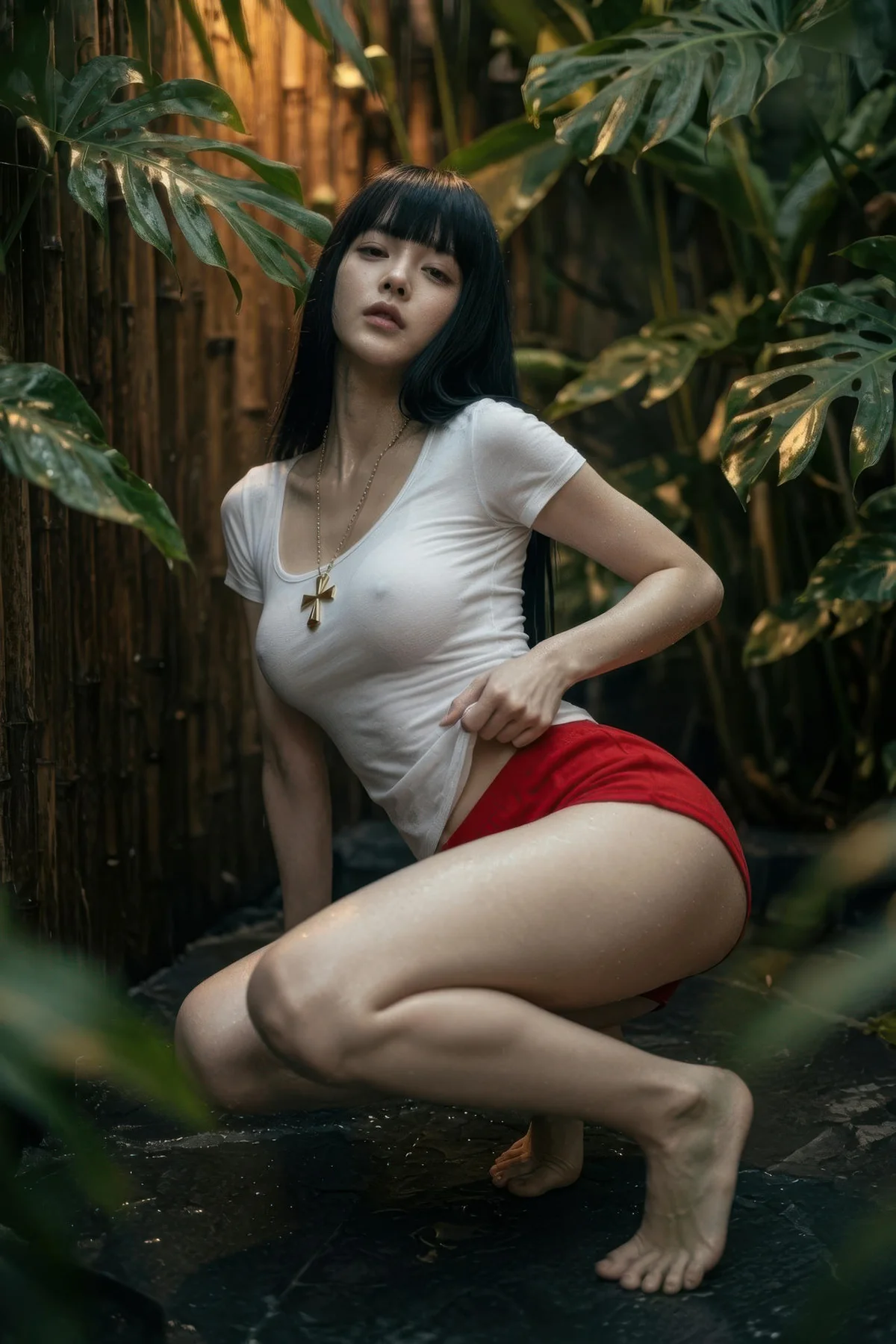 AIG  No.454 九歌lina红色短裤个性美女 - 28