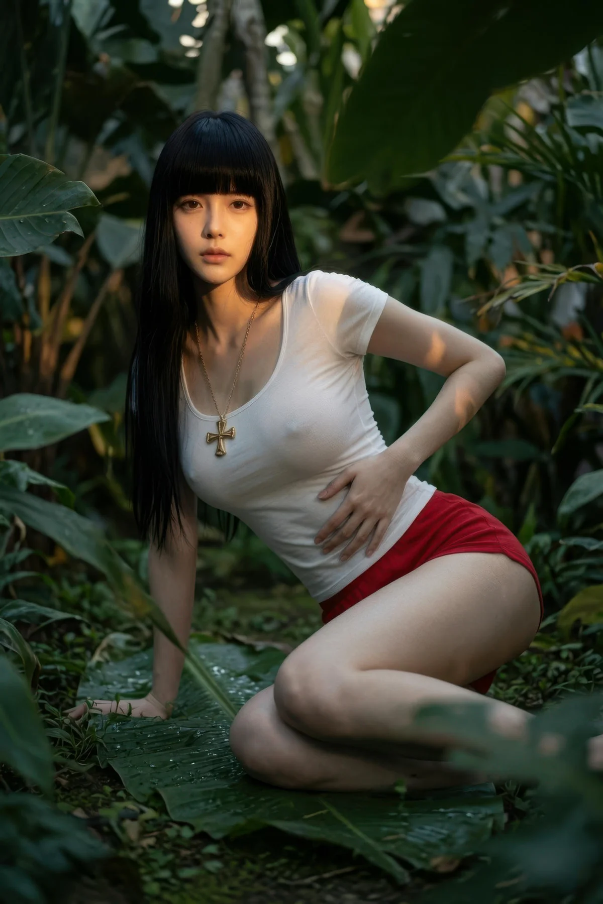 AIG  No.454 九歌lina红色短裤个性美女 - 31
