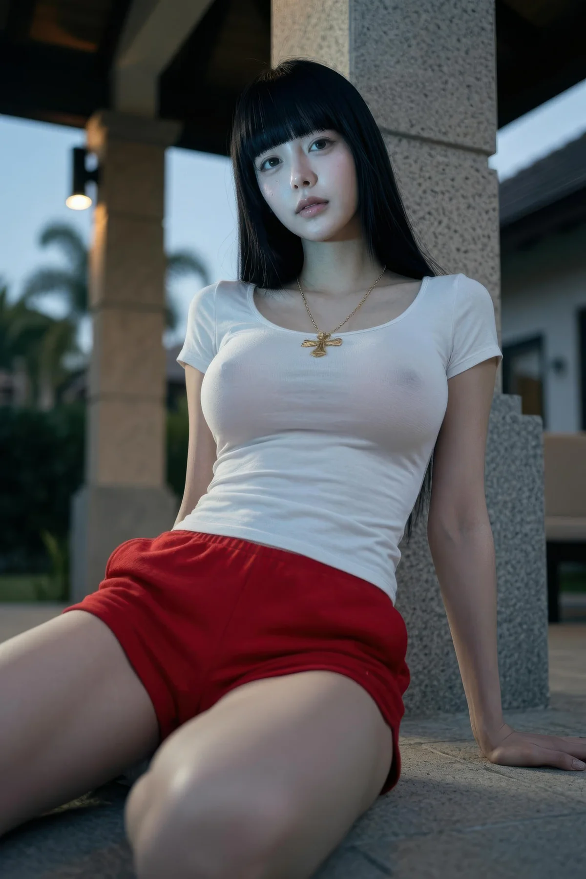 AIG  No.454 九歌lina红色短裤个性美女 - 38