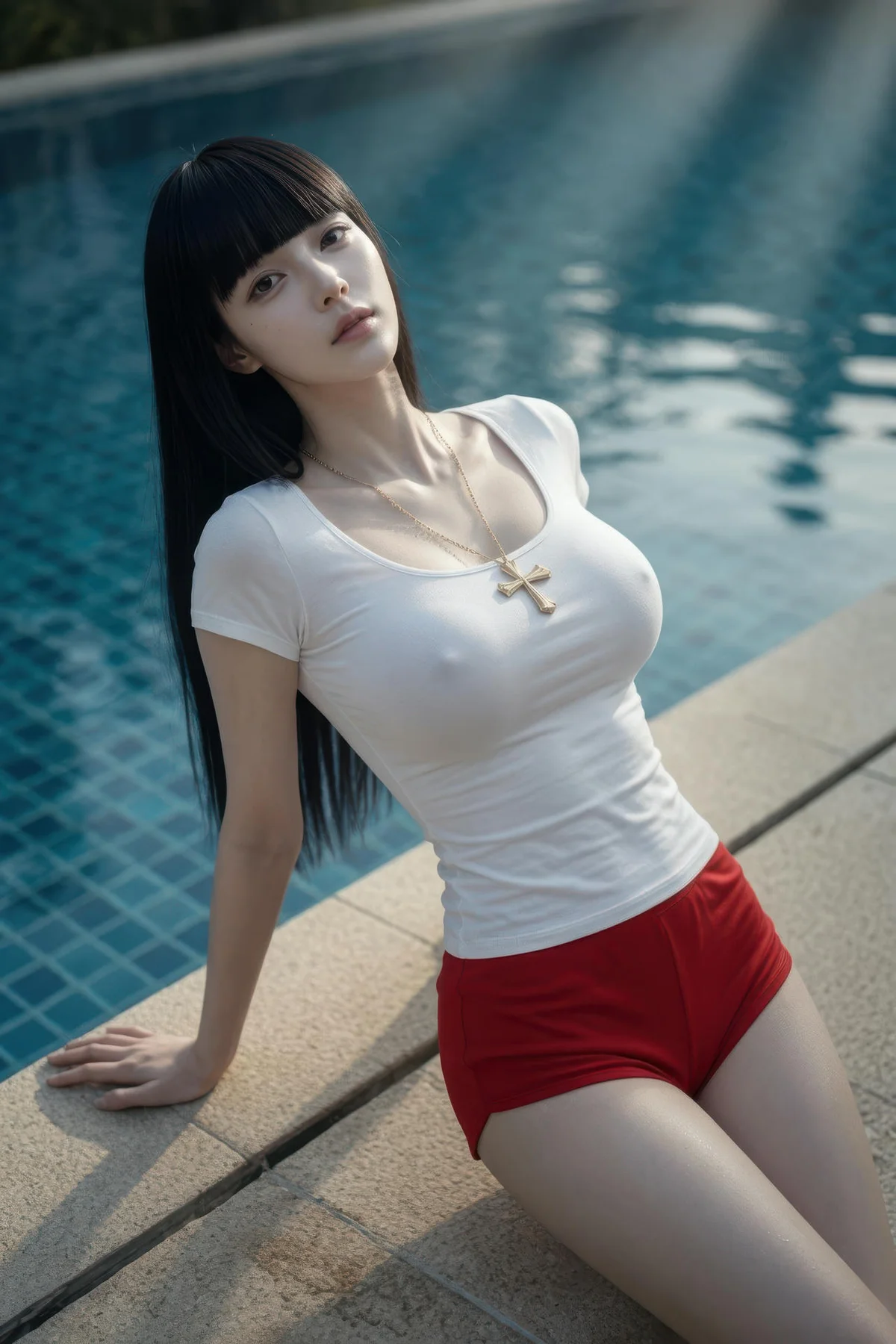AIG  No.454 九歌lina红色短裤个性美女 - 43