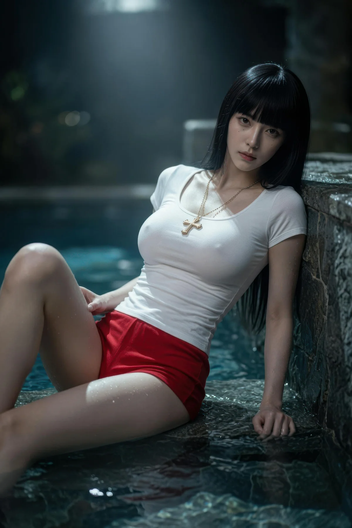 AIG  No.454 九歌lina红色短裤个性美女 - 51