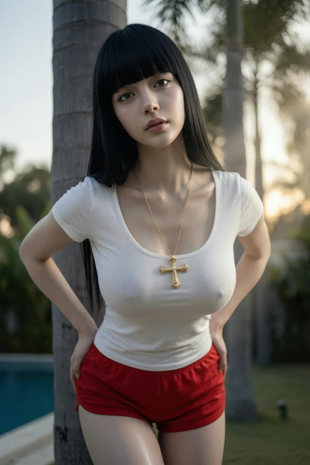 AIG  No.454 九歌lina红色短裤个性美女 - 62