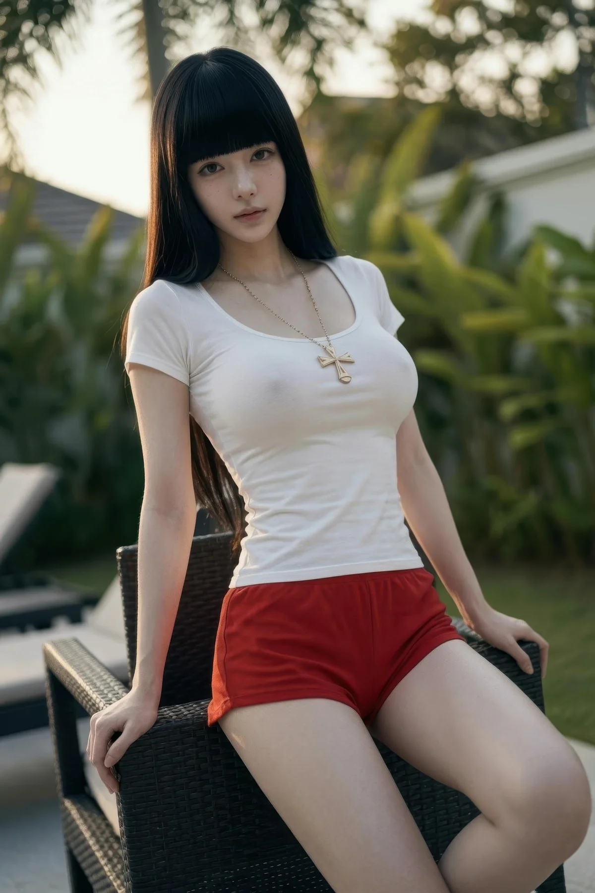 AIG  No.454 九歌lina红色短裤个性美女 - 84