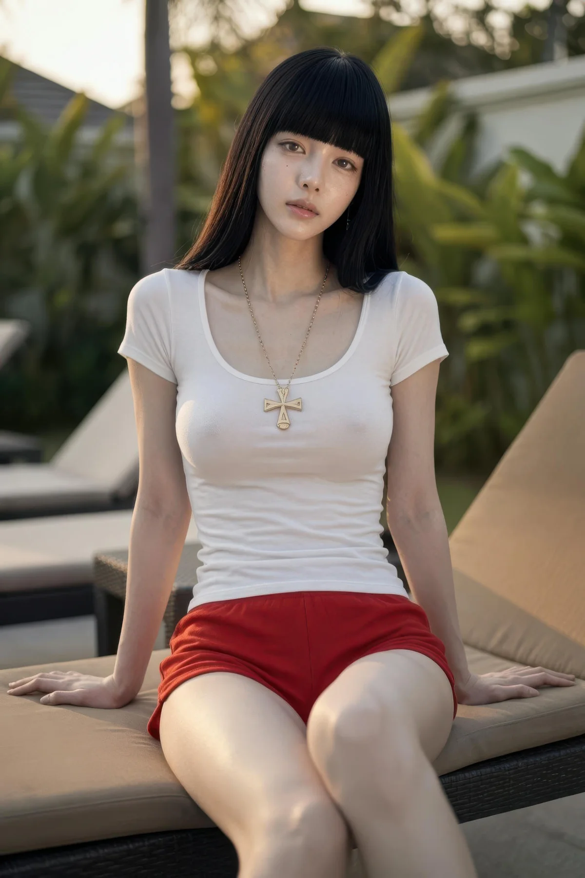AIG  No.454 九歌lina红色短裤个性美女 - 85