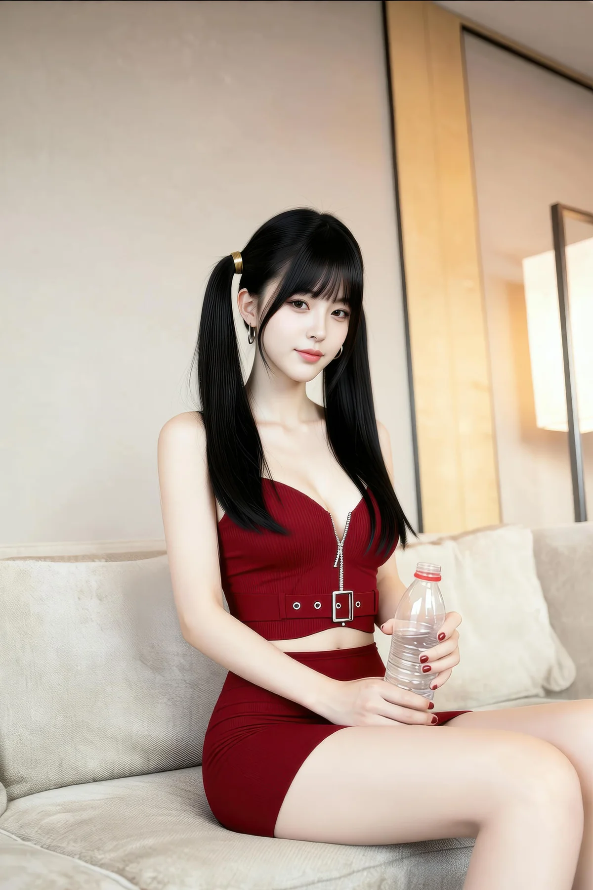 AIG  No.458 柚柚sasa红色短裙酥胸 - 53