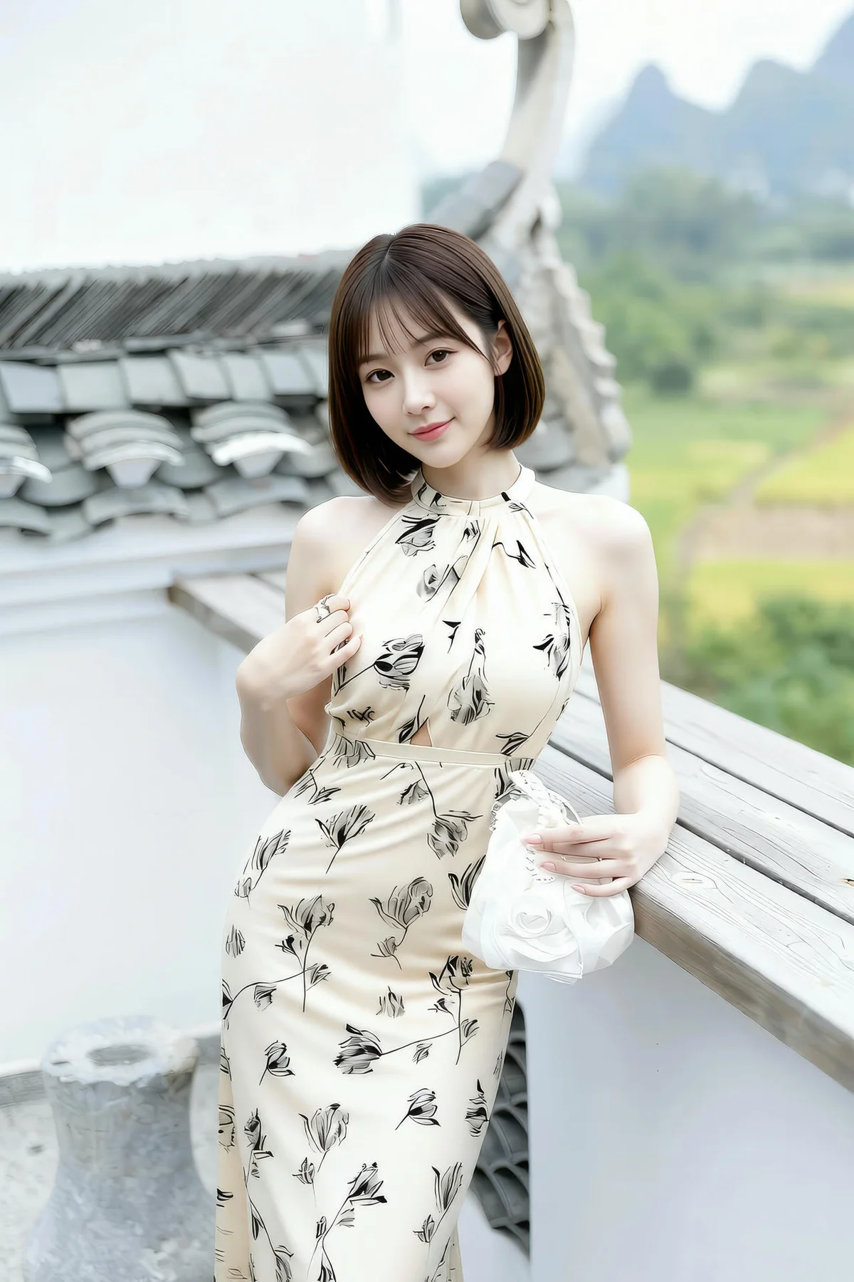 AIG  No.461 小乔碎花长裙写真 - 13