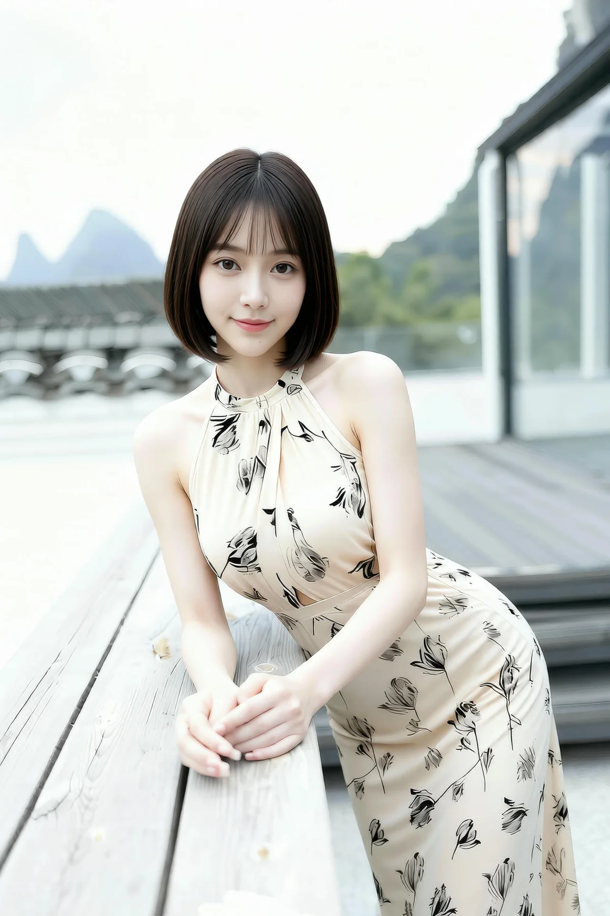 AIG  No.461 小乔碎花长裙写真 - 17