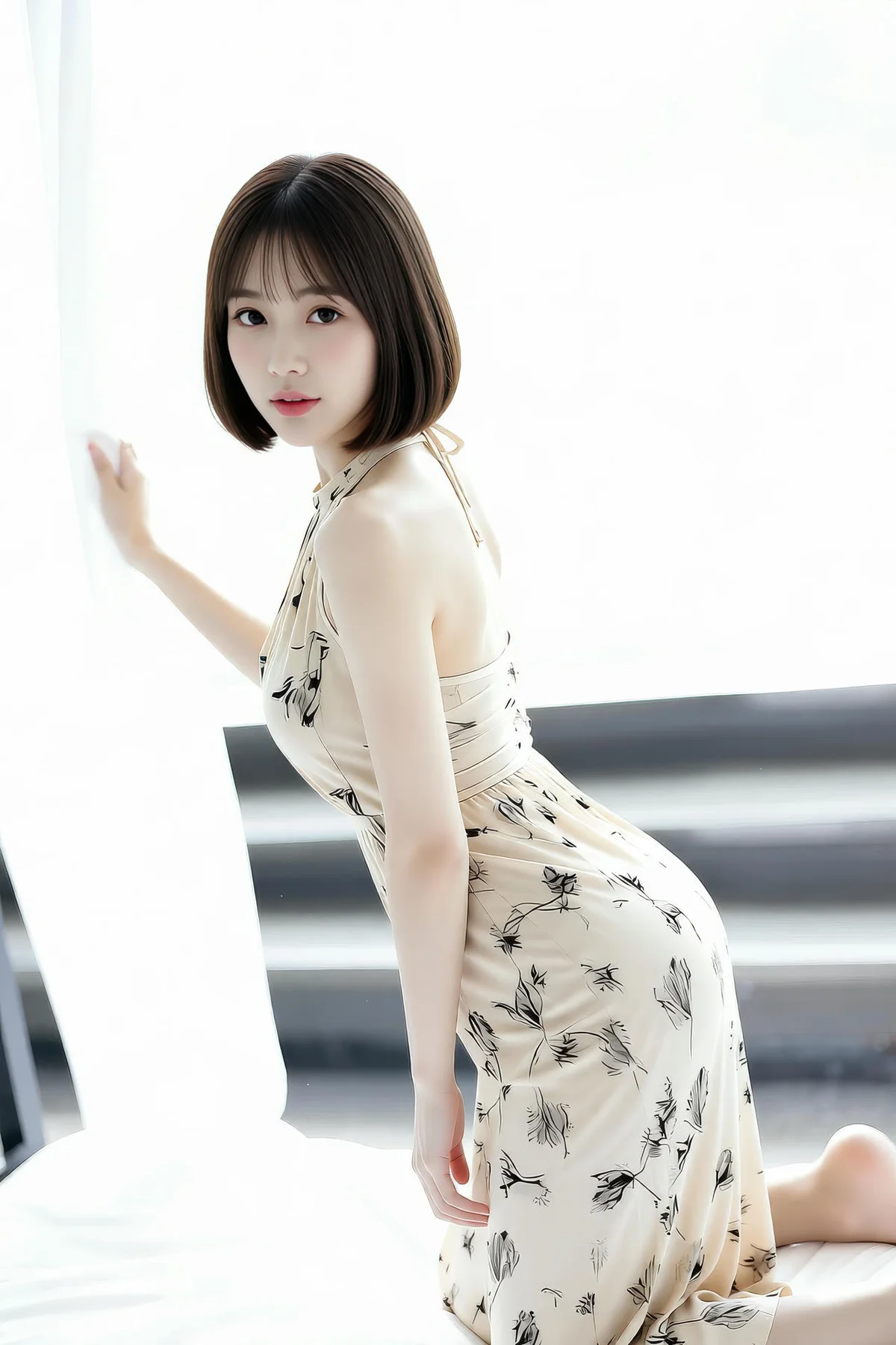 AIG  No.461 小乔碎花长裙写真 - 34