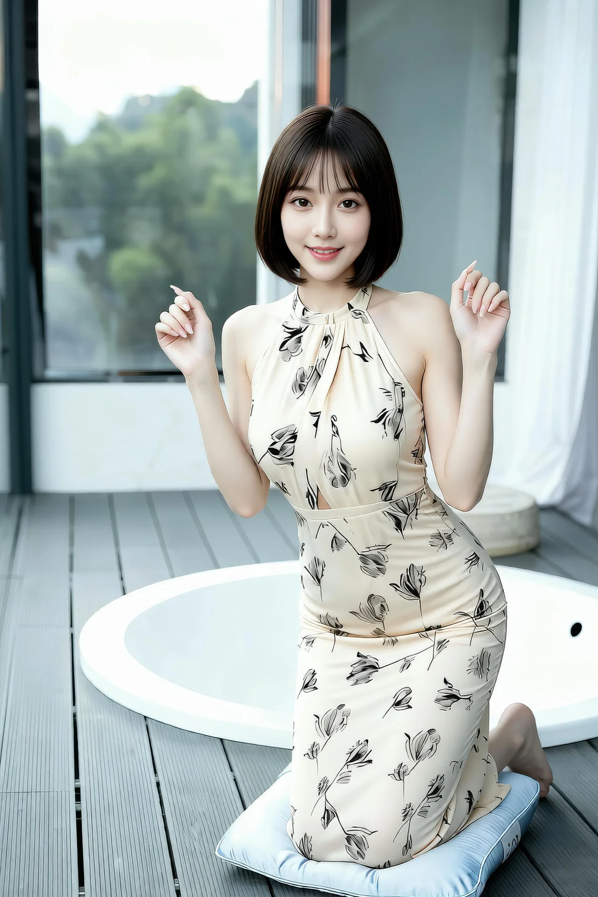 AIG  No.461 小乔碎花长裙写真 - 37
